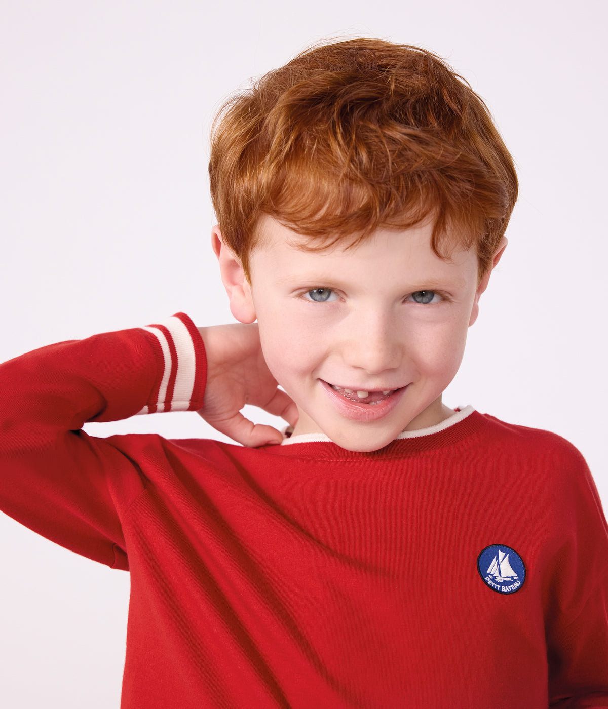 tee-shirt-enfant-manches-longues-en-coton-uni