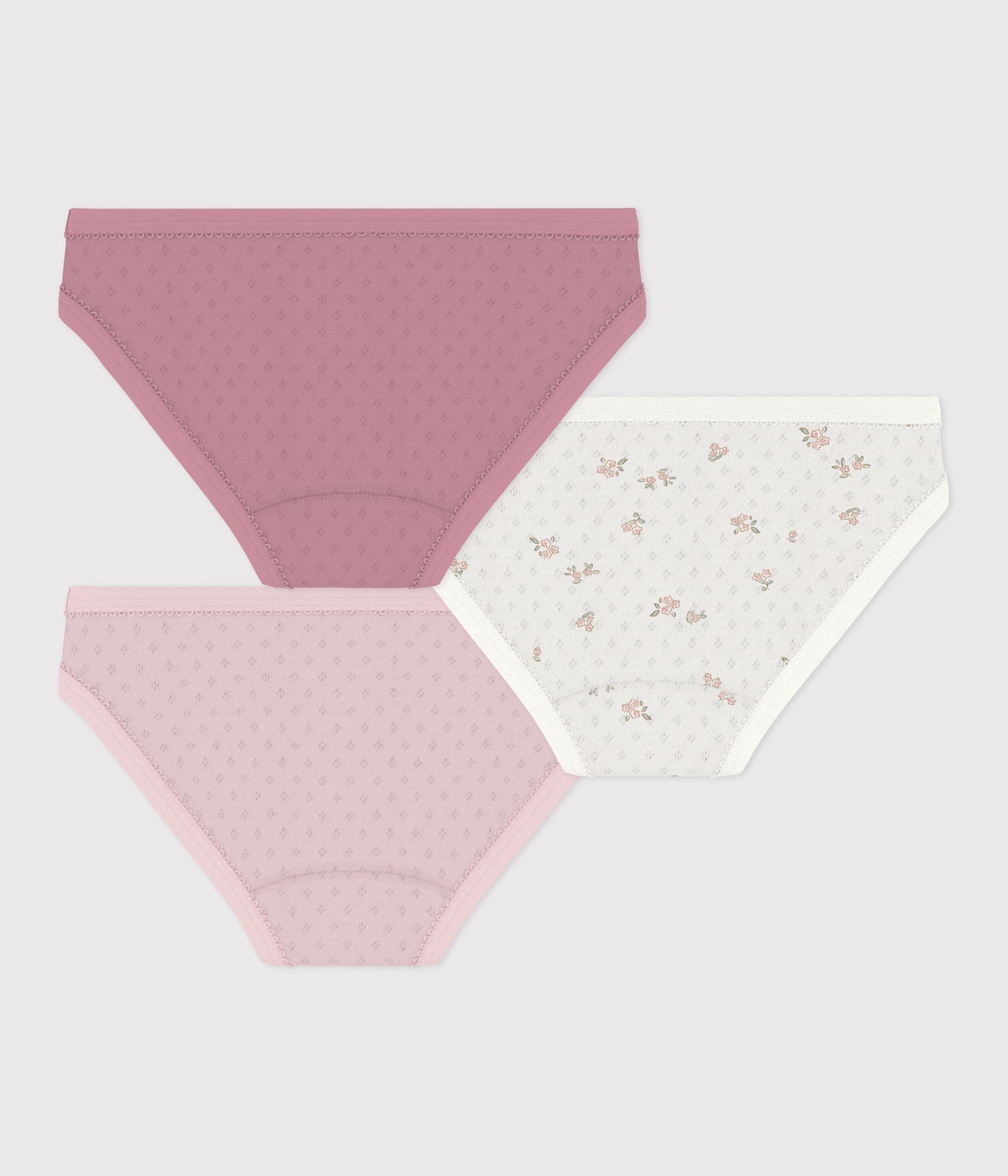 lot-de-culottes-enfant-en-coton-ajouré-à-fleurs