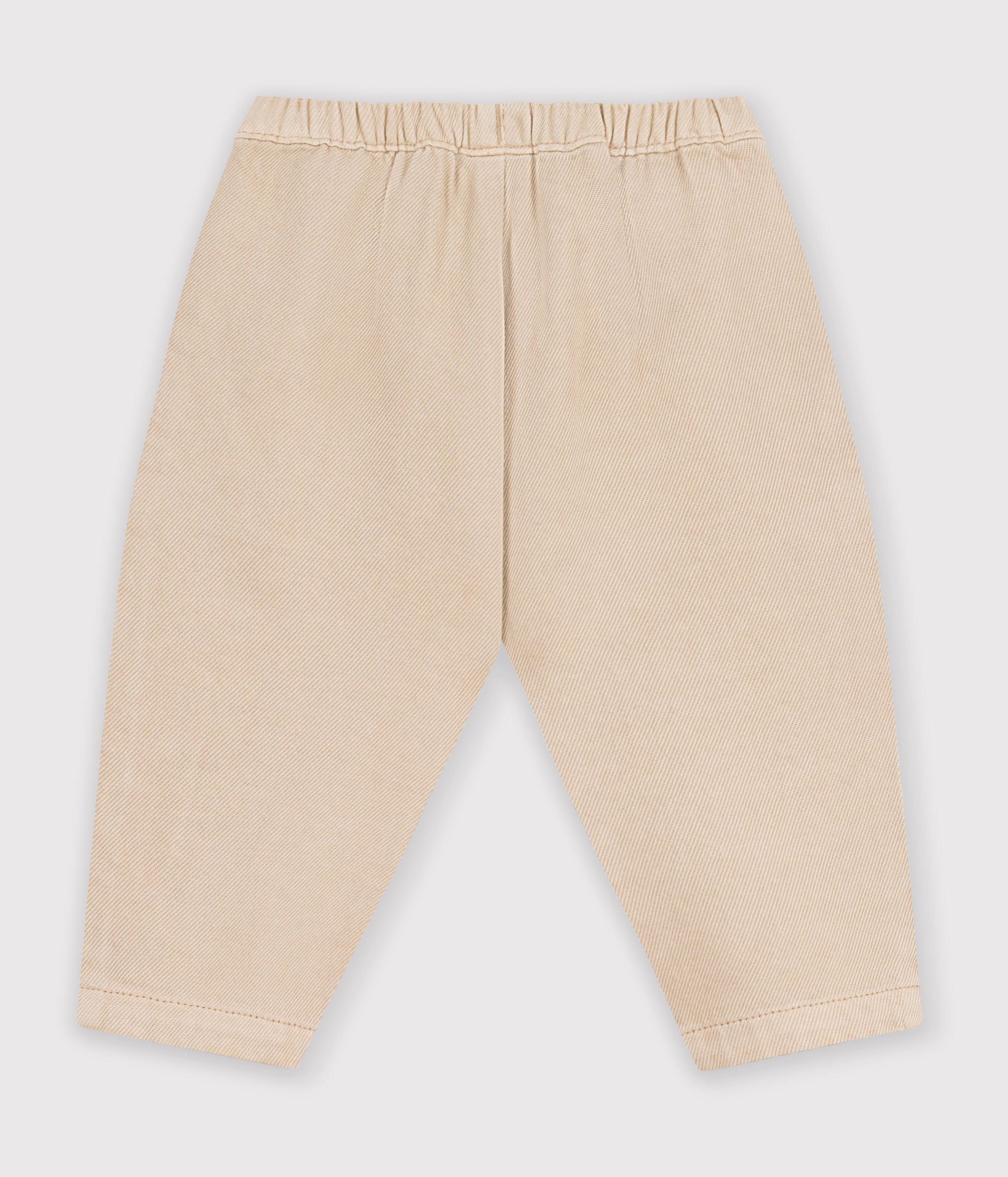 pantalon-bébé-en-coton-uni-avec-badge,-style-cargo