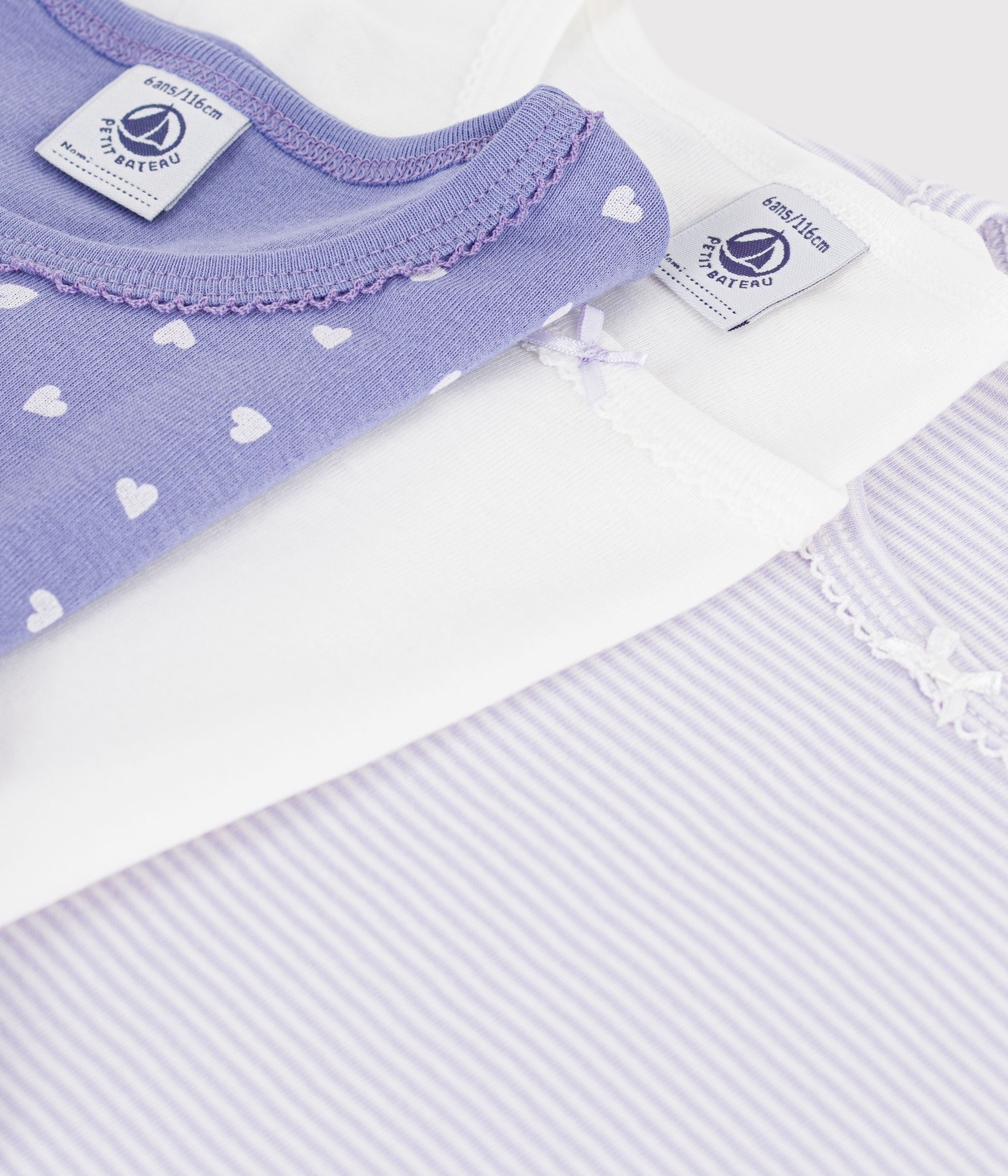 lot-de-tee-shirts-enfant-en-coton-manches-longues-à-cœurs