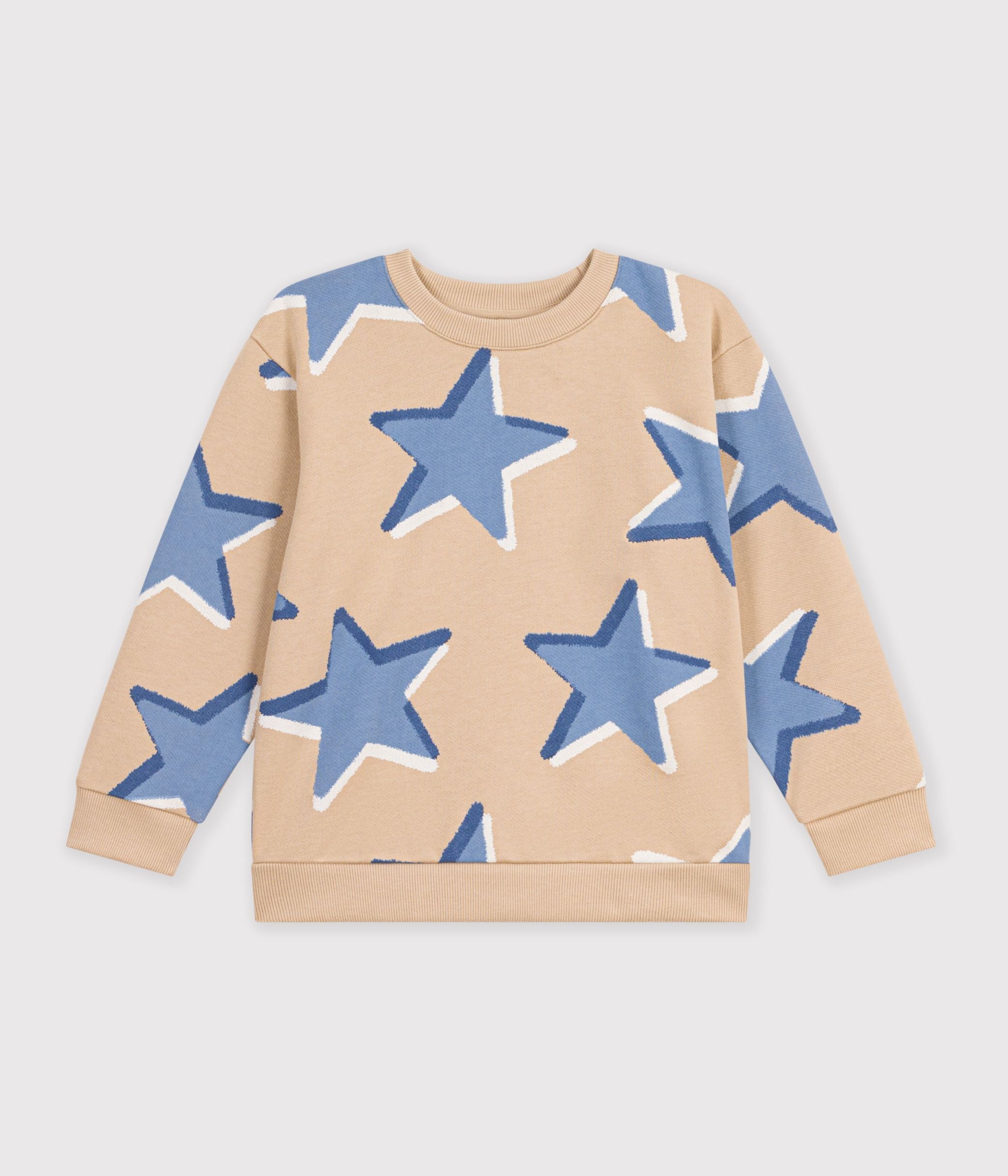 sweatshirt-enfant-en-coton-imprimé-étoiles