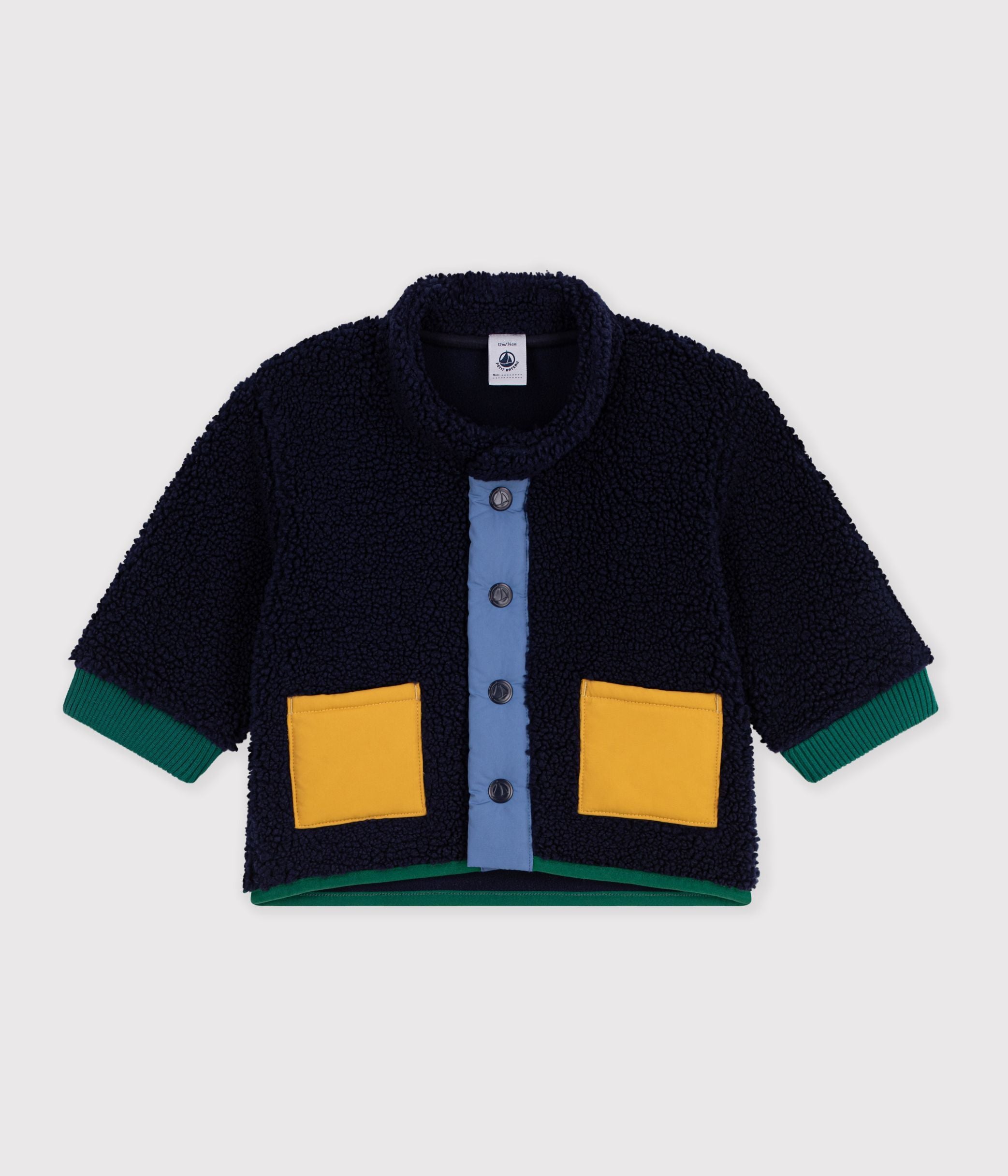 manteau-bébé-ouatiné-en-sherpa-unie