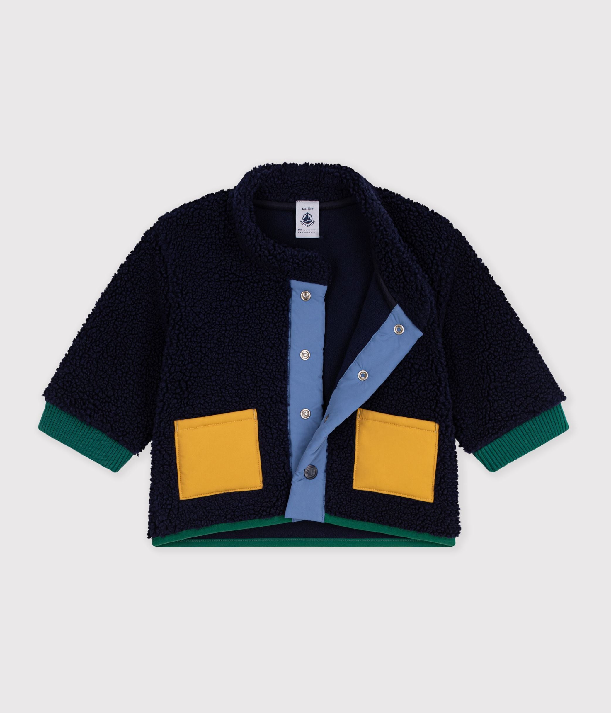 manteau-bébé-ouatiné-en-sherpa-unie