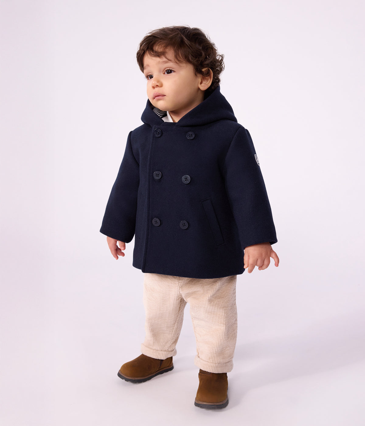 caban-bébé-en-drap-de-laine-uni