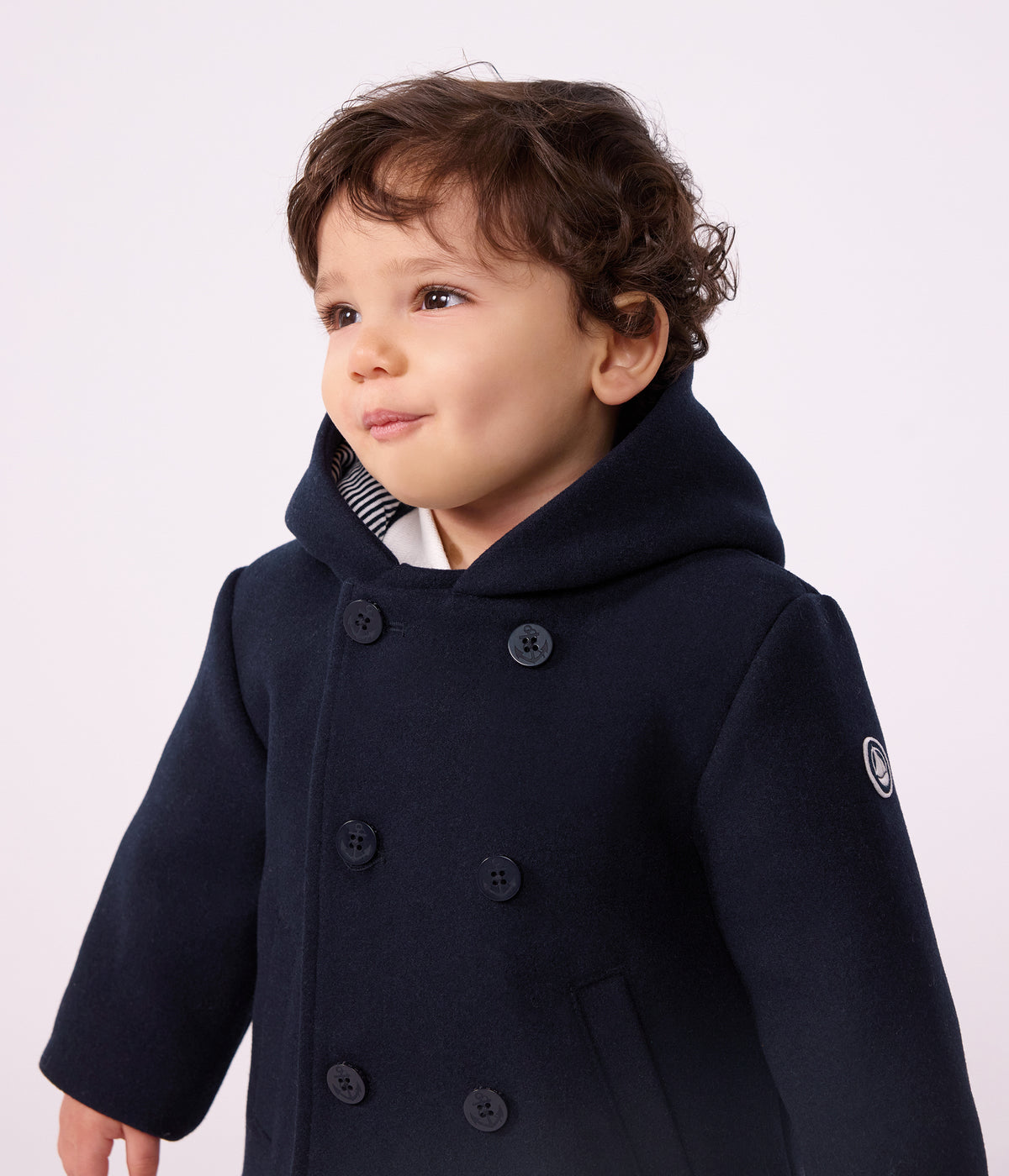 caban-bébé-en-drap-de-laine-uni