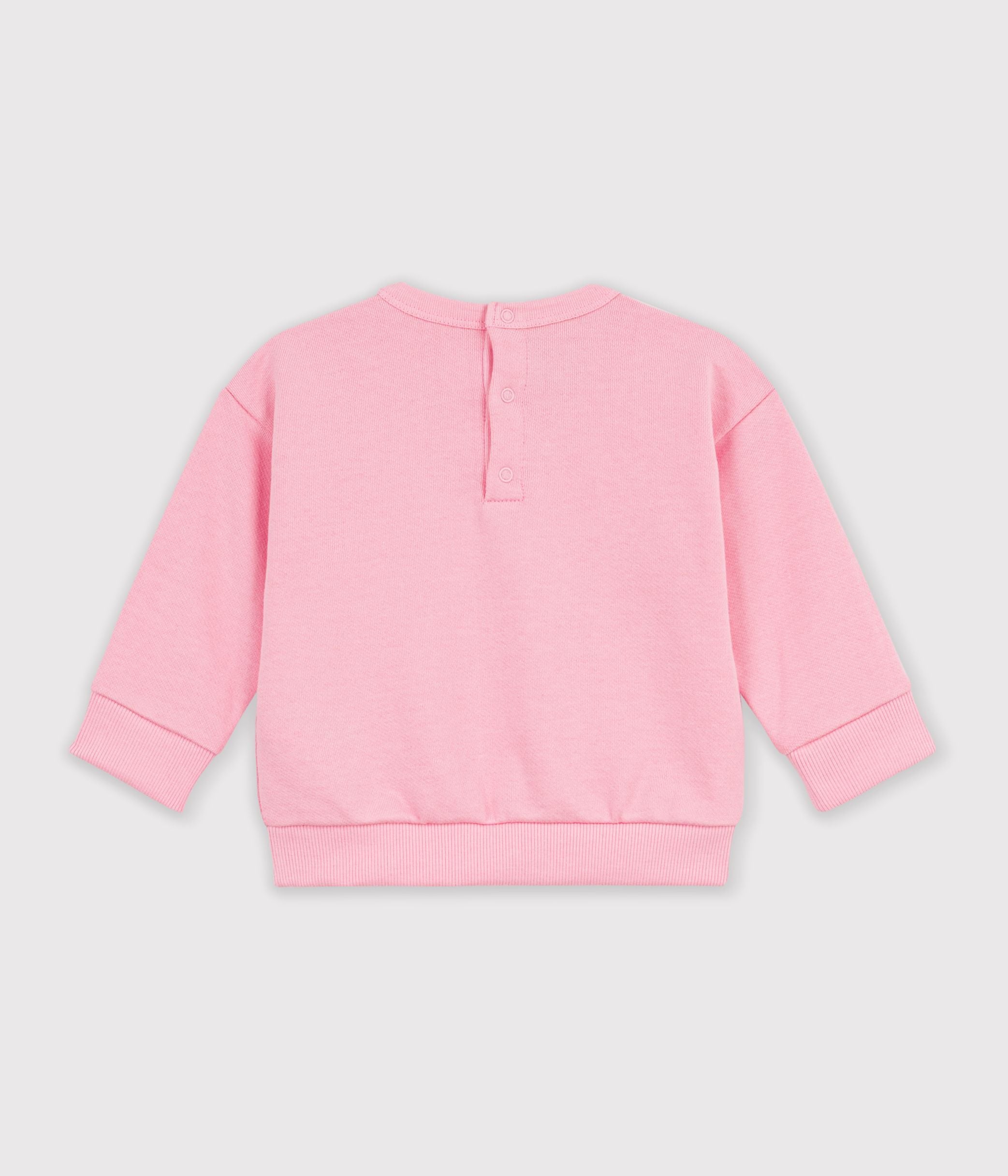 sweatshirt-bébé-en-coton-uni-et-son-logo-imprimé