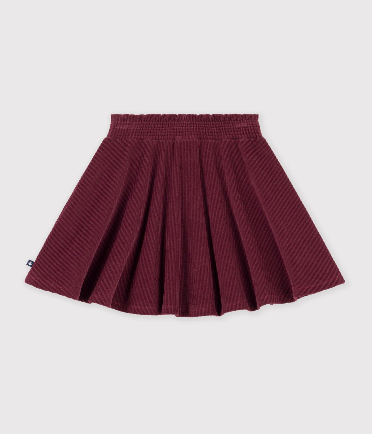 jupe-patineuse-courte-en-coton-enfant-unie
