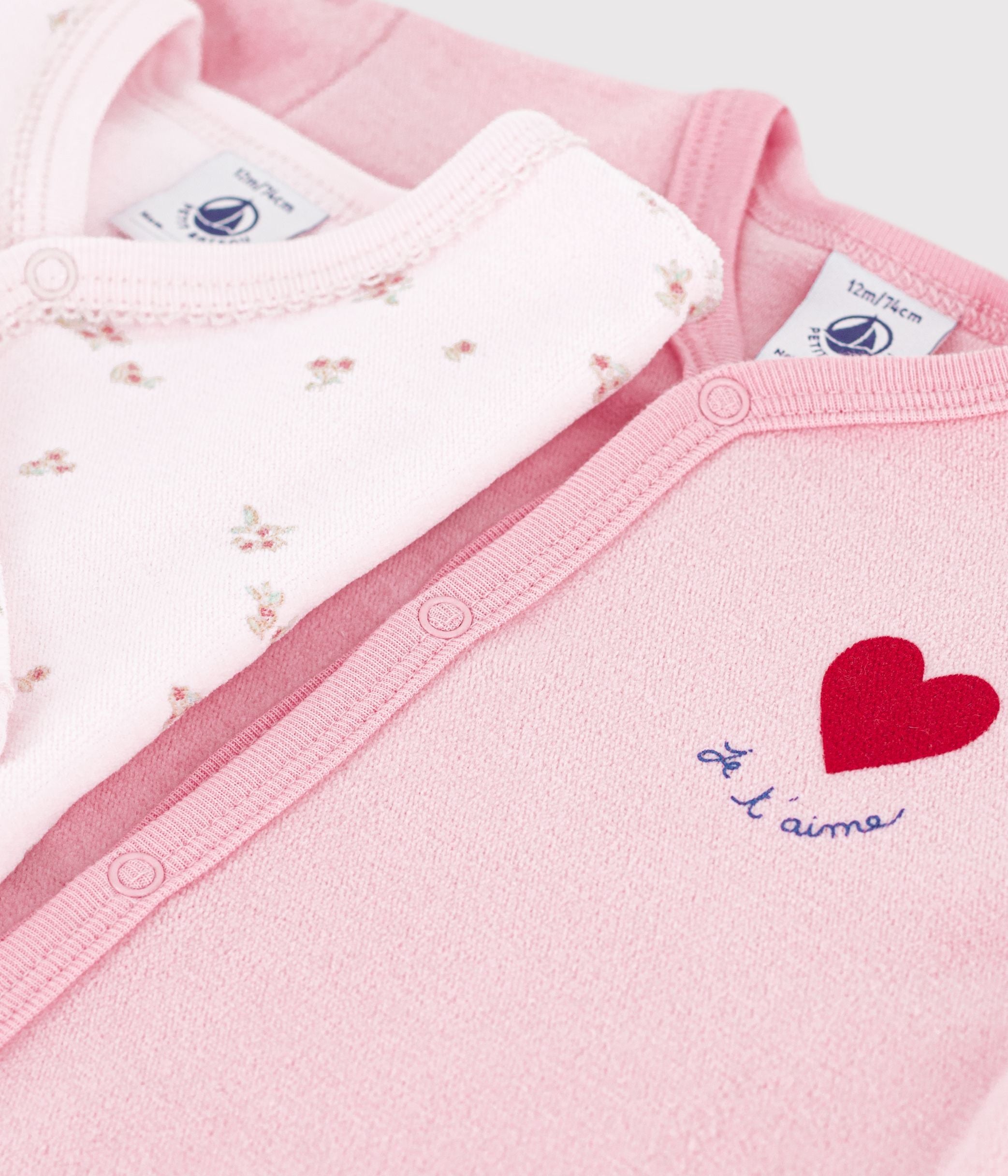 lot-de-pyjamas-bébé-en-velours-imprimé