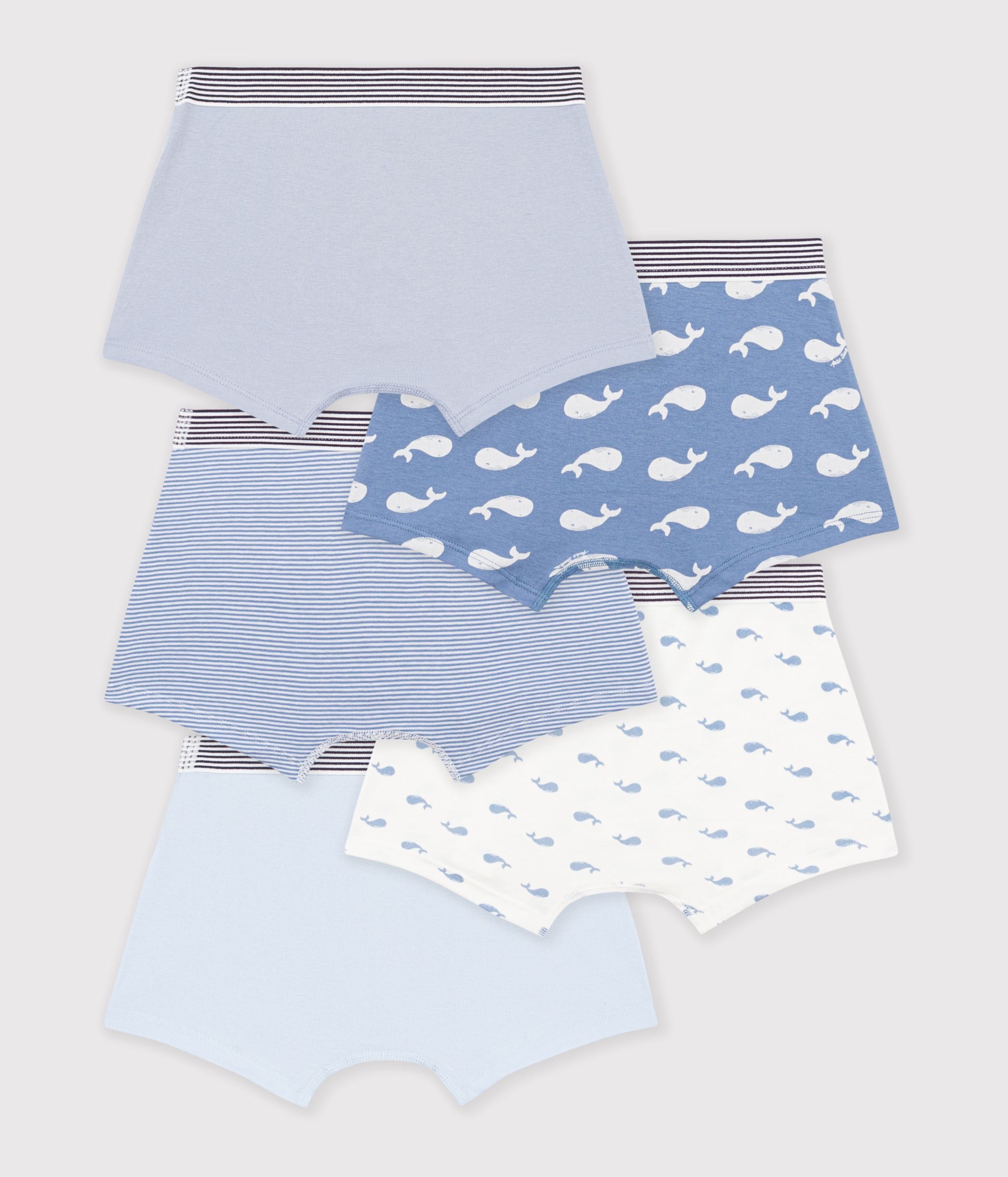 lot-de-boxers-enfant-en-coton-imprimé-baleines