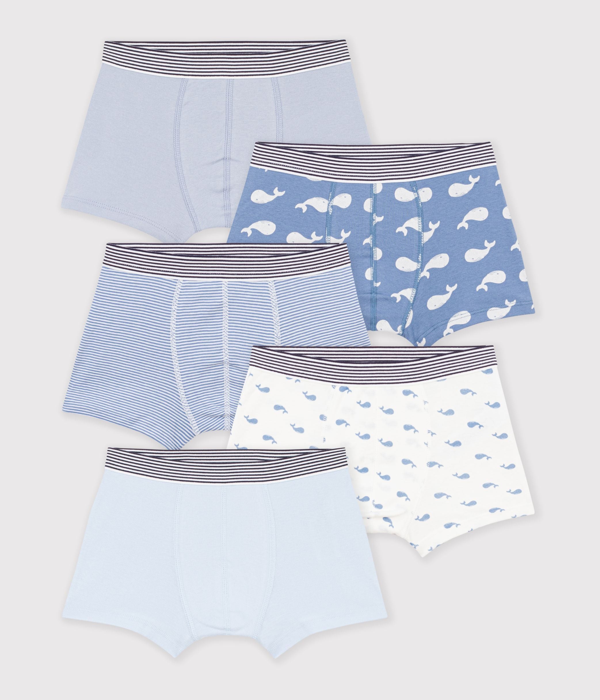 lot-de-boxers-enfant-en-coton-imprimé-baleines