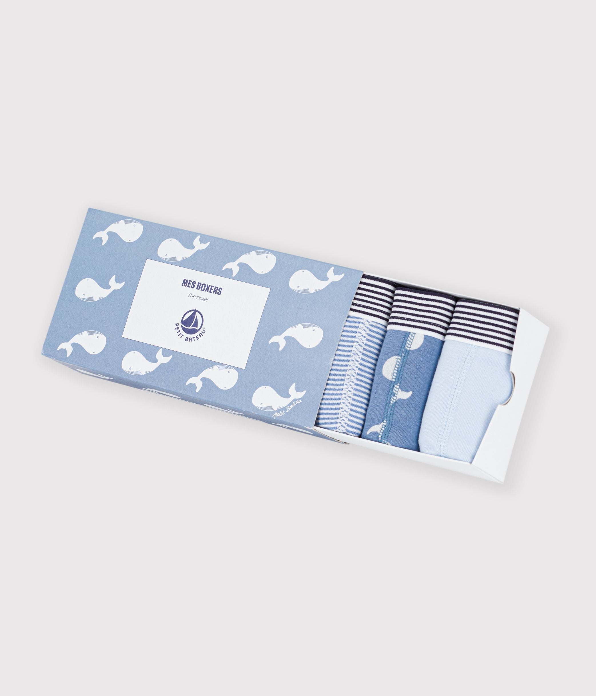 lot-de-boxers-enfant-en-coton-imprimé-baleines