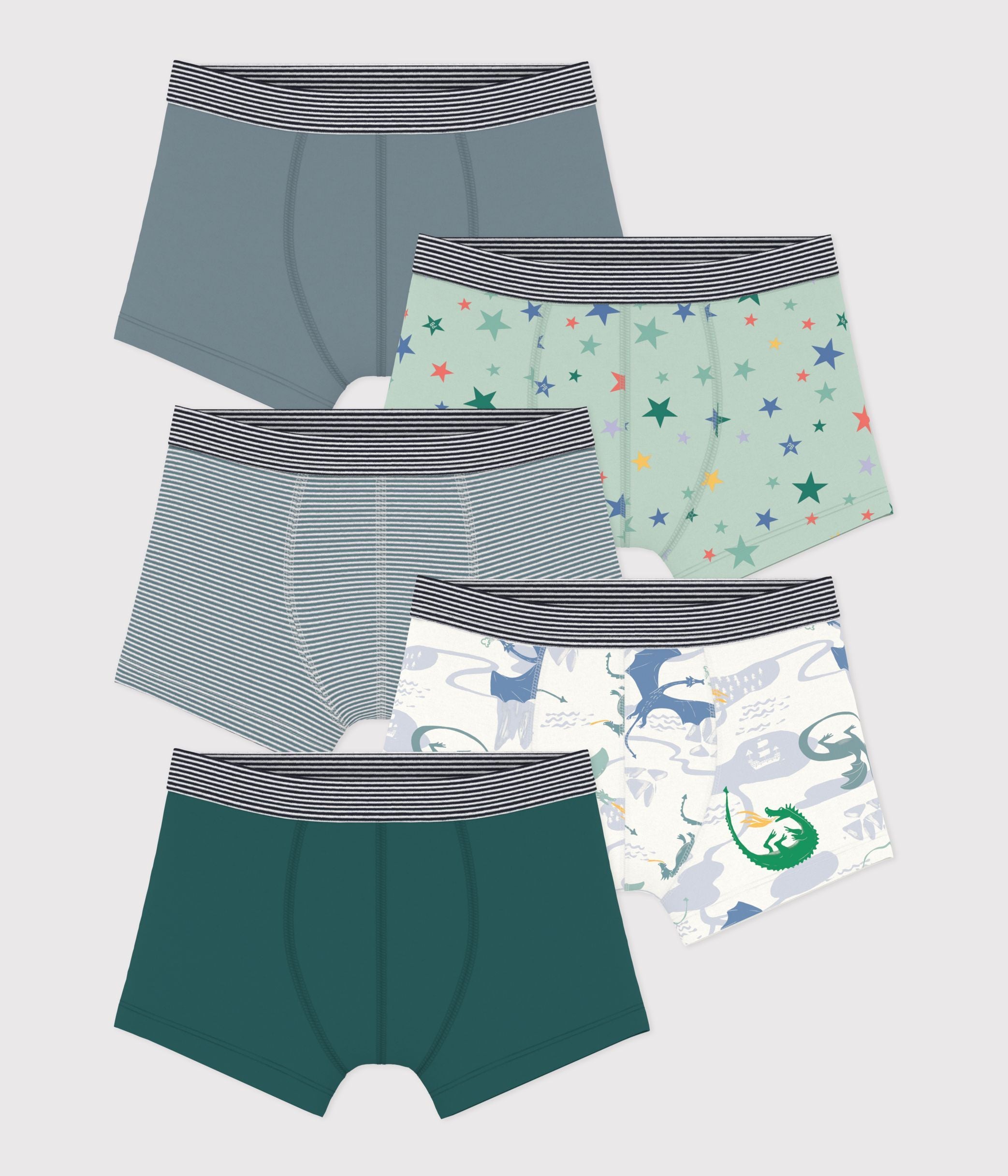 lot-de-boxers-enfant-en-coton-imprimé