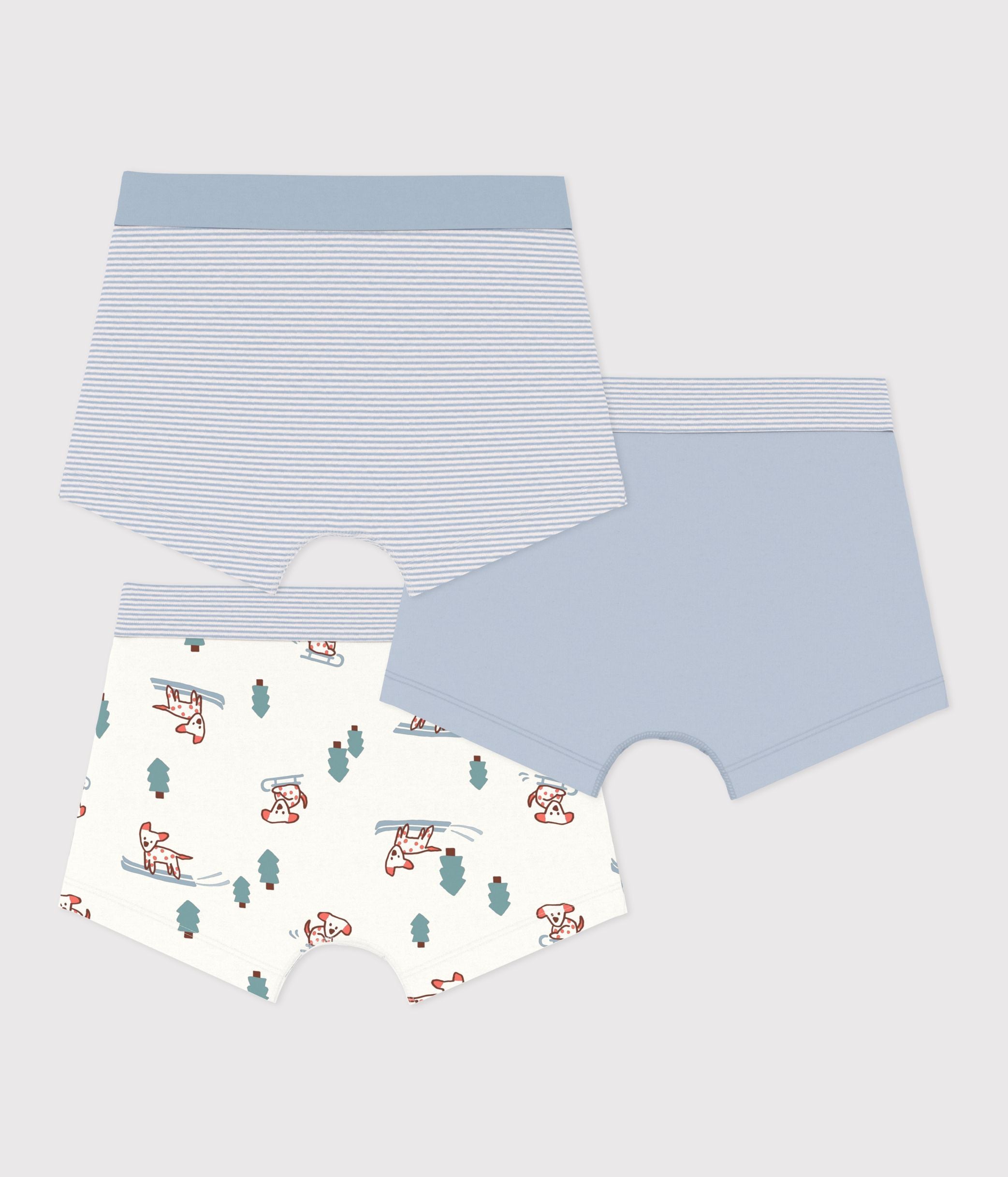 lot-de-boxers-ceinture-recouverte-enfant-en-coton-imprimé