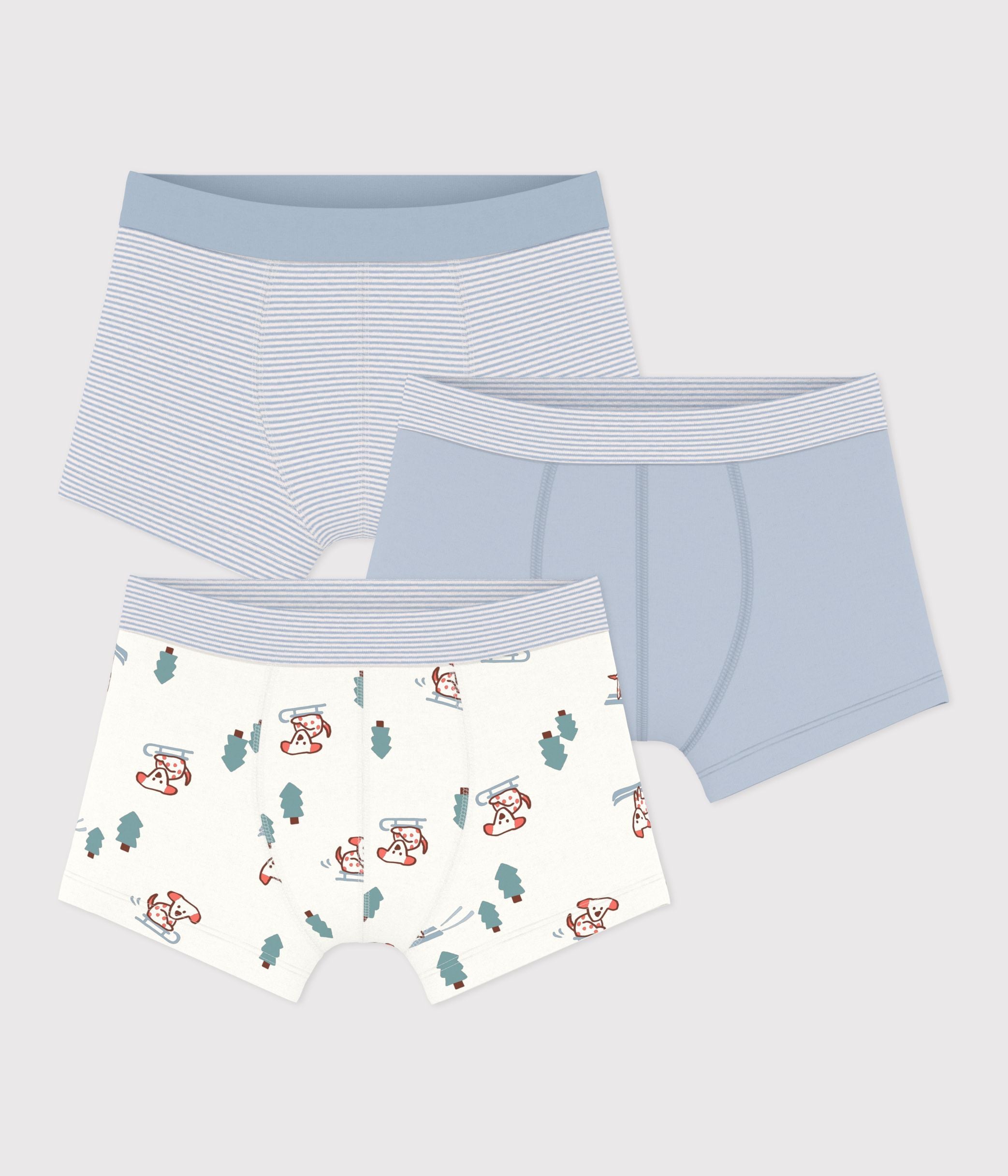 lot-de-boxers-ceinture-recouverte-enfant-en-coton-imprimé