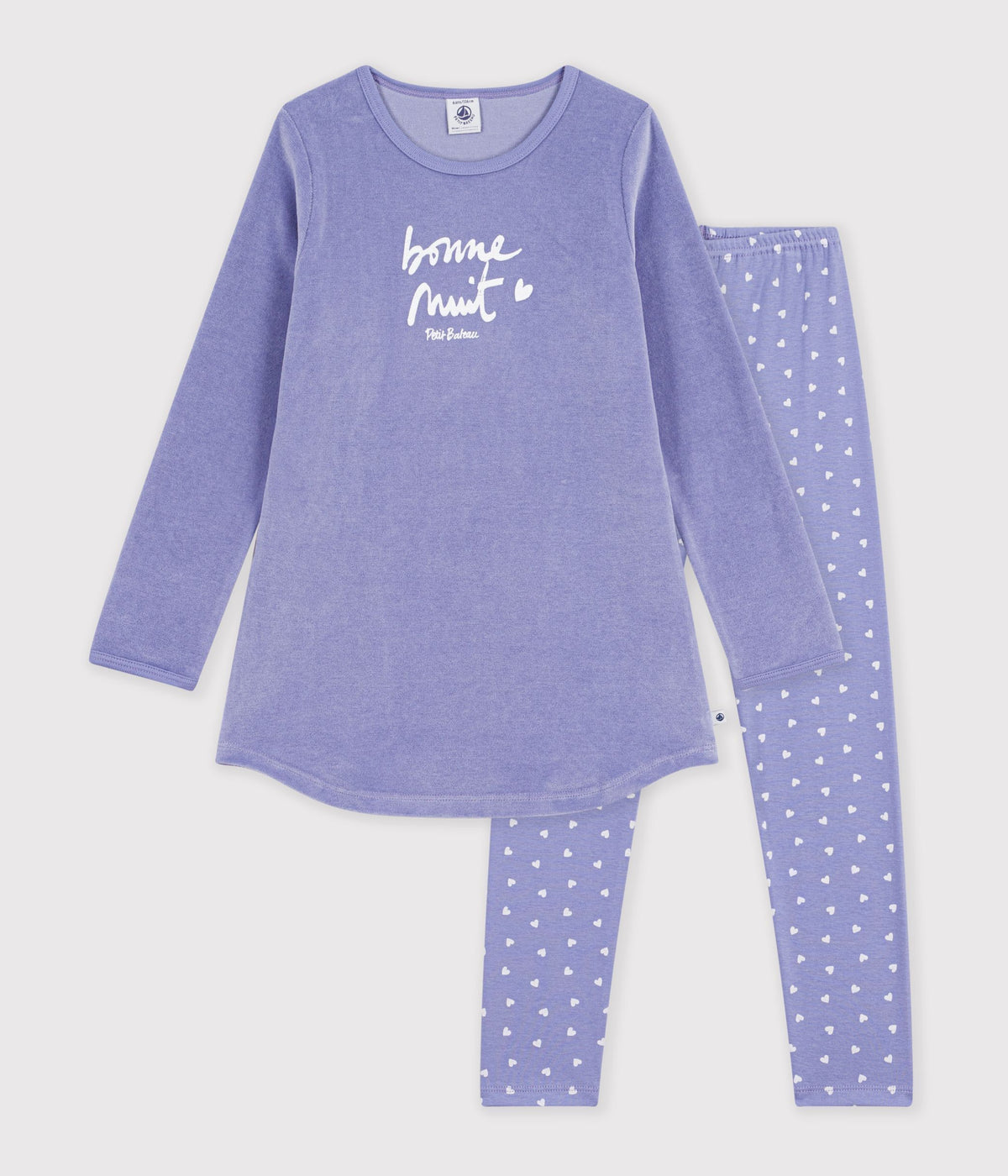chemise-de-nuit-et-legging-enfant-en-velours