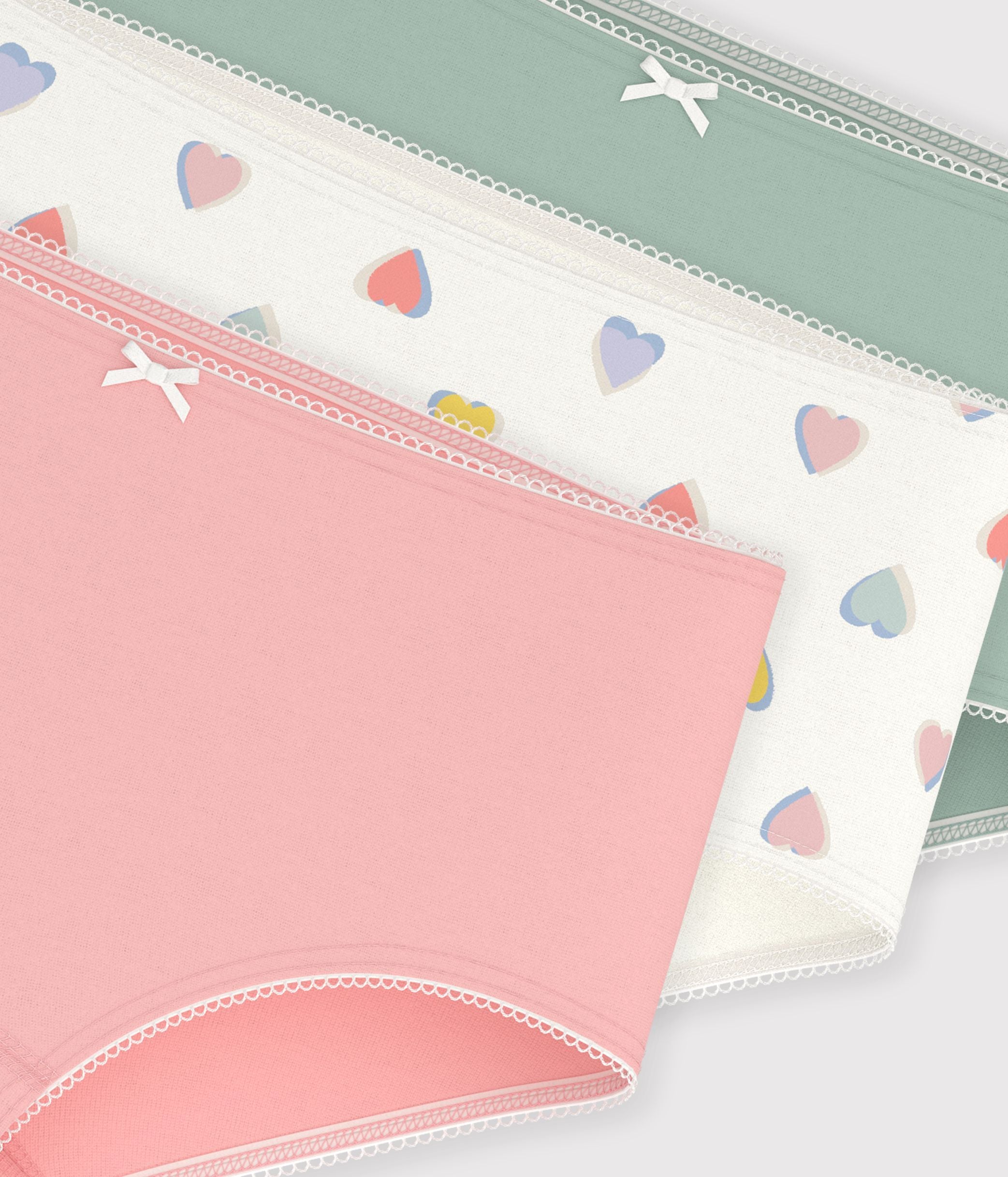 lot-de-shorties-enfant-en-coton-à-cœurs
