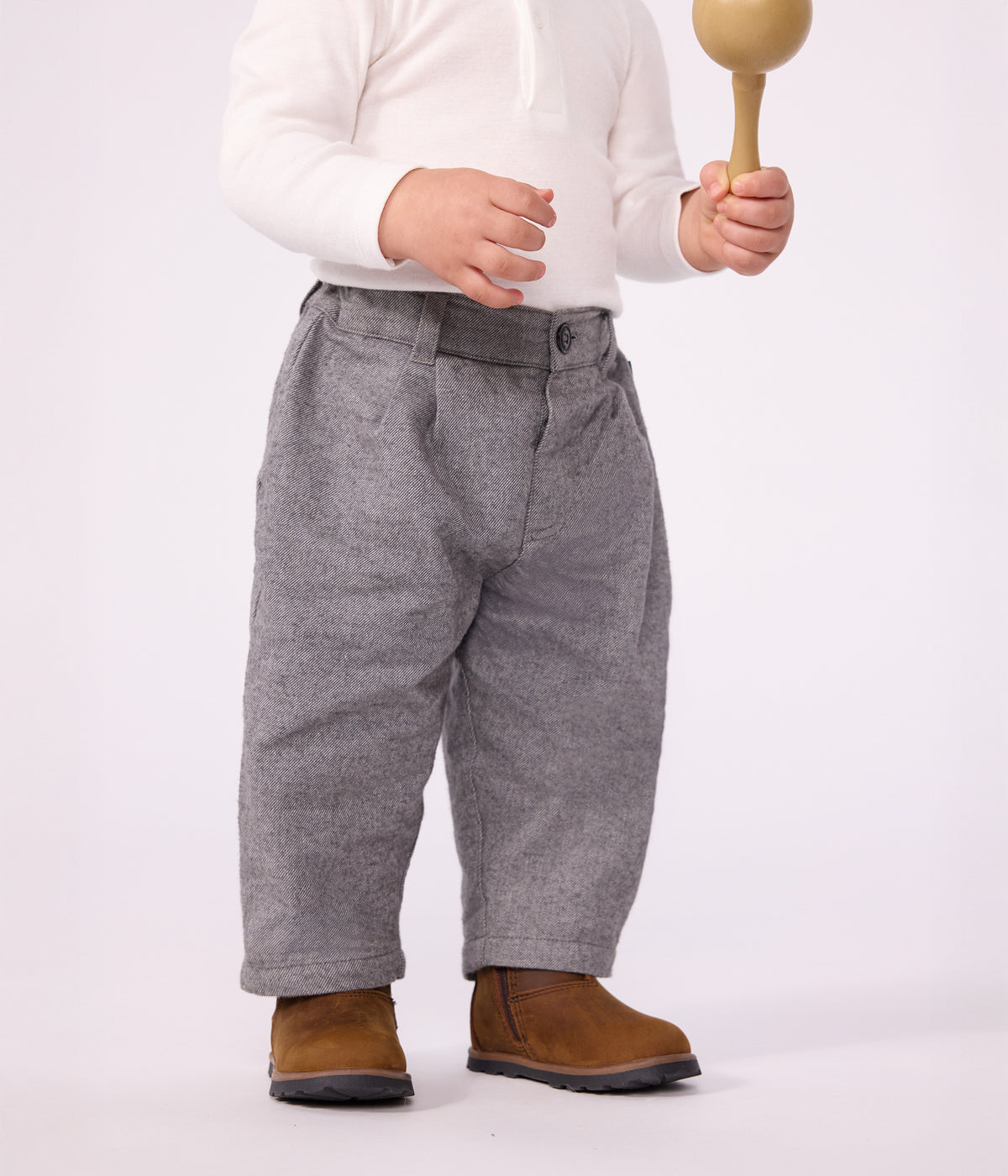 pantalon-bébé-en-flanelle-unie