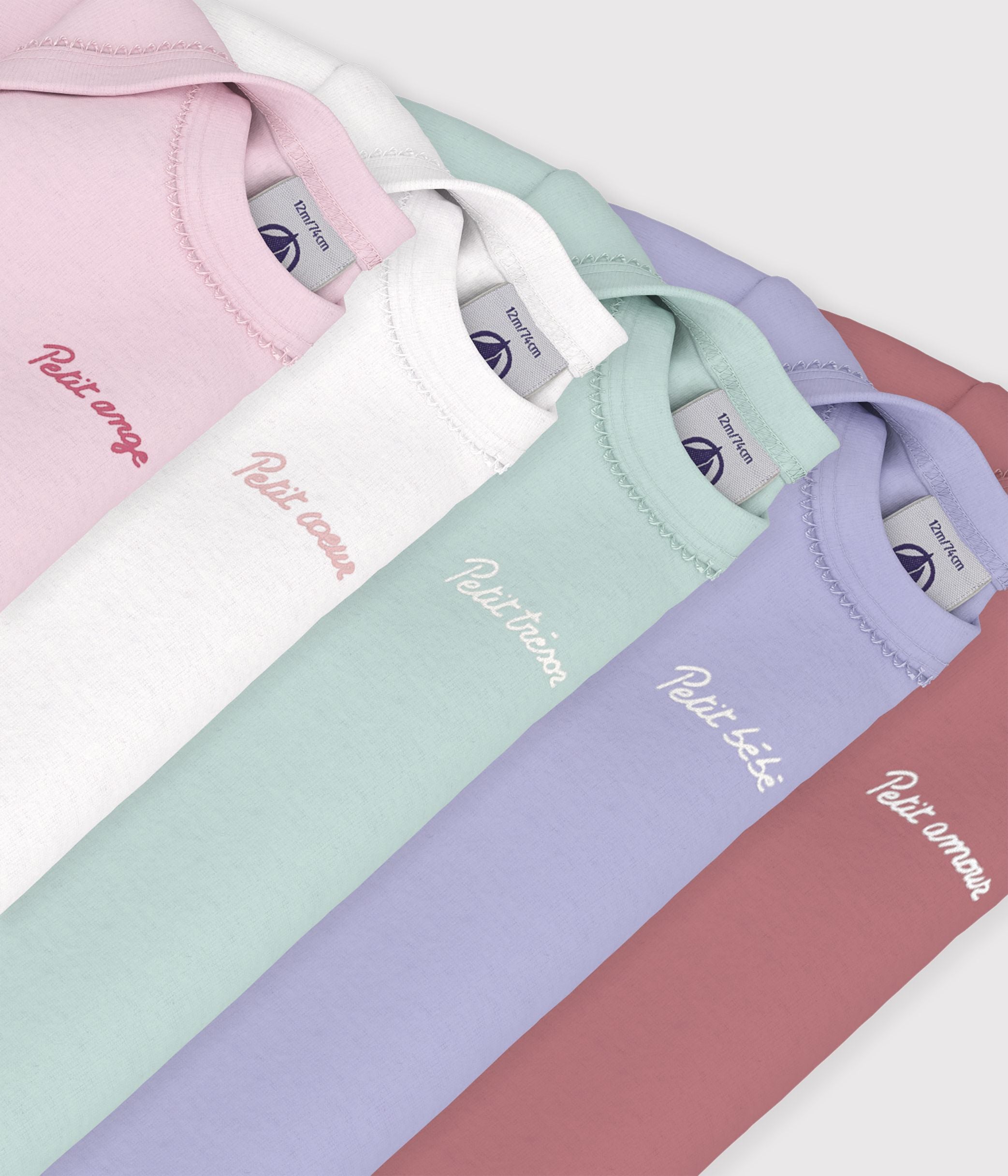 lot-de-bodies-manches-longues-en-coton-uni-bébé