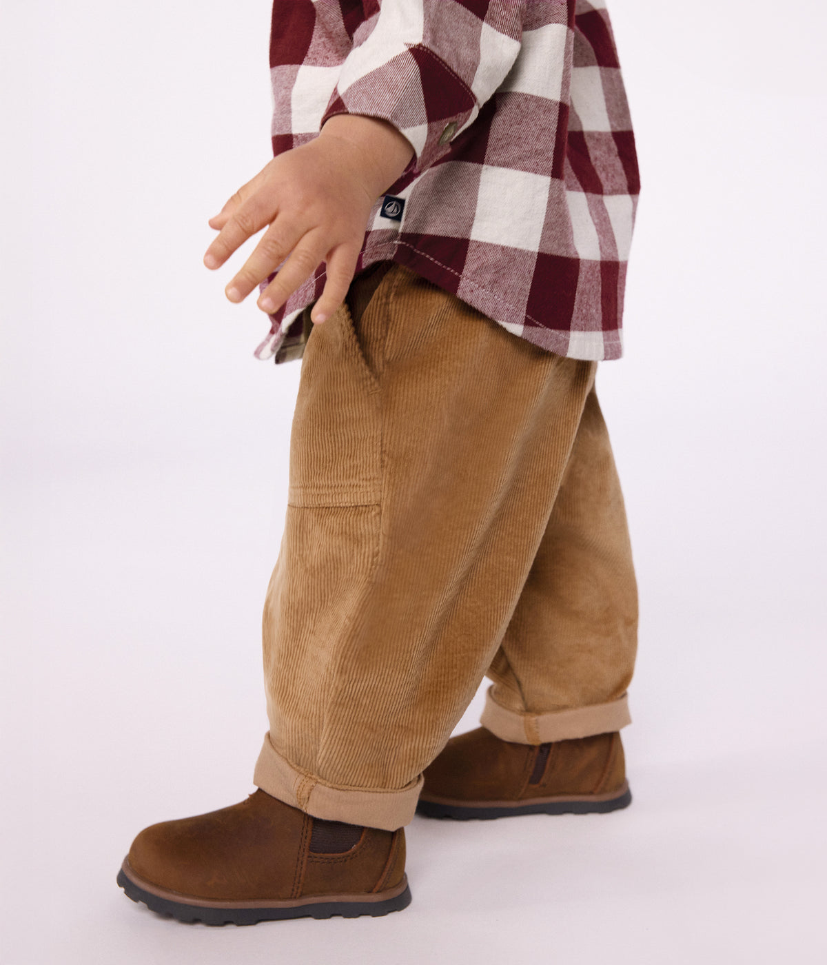 pantalon-bébé-en-velours-uni
