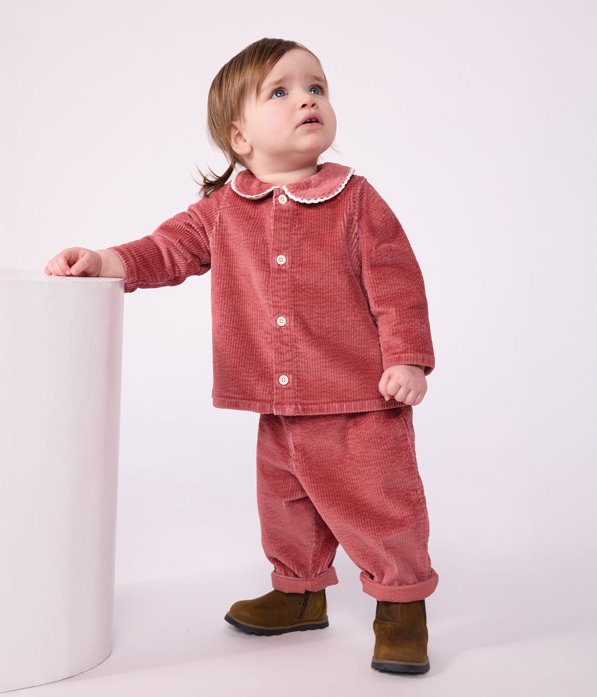pantalon-bébé-en-velours-uni