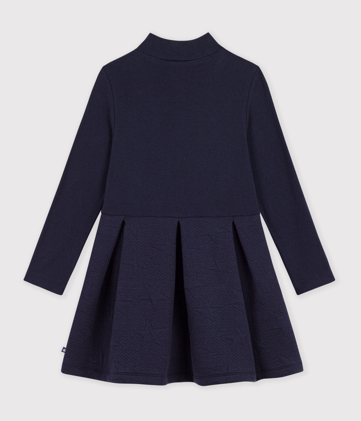 robe-enfant-en-coton-manches-longues-unie