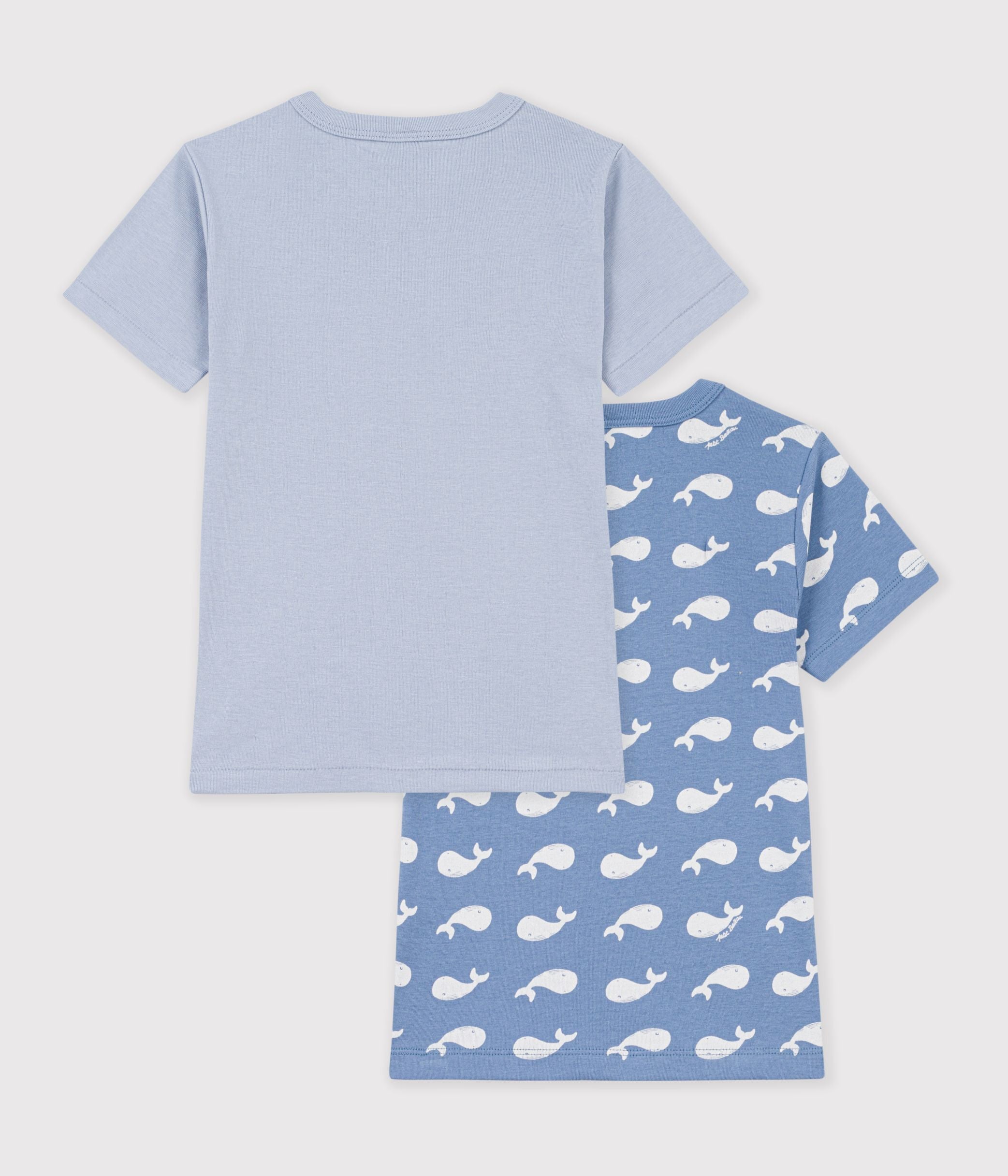 lot-de-tee-shirts-enfant-en-coton-manches-courtes-imprimé-baleines