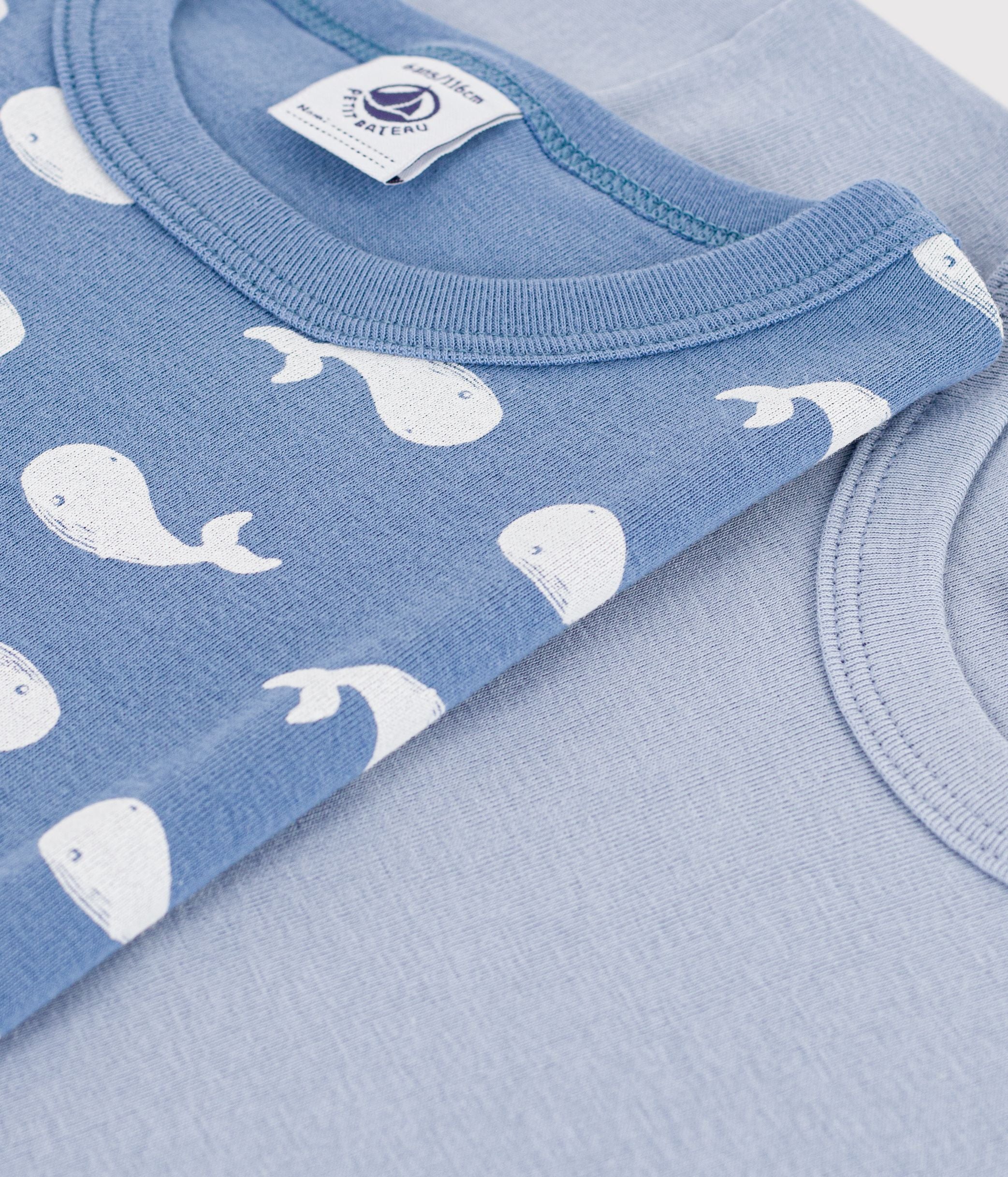 lot-de-tee-shirts-enfant-en-coton-manches-courtes-imprimé-baleines