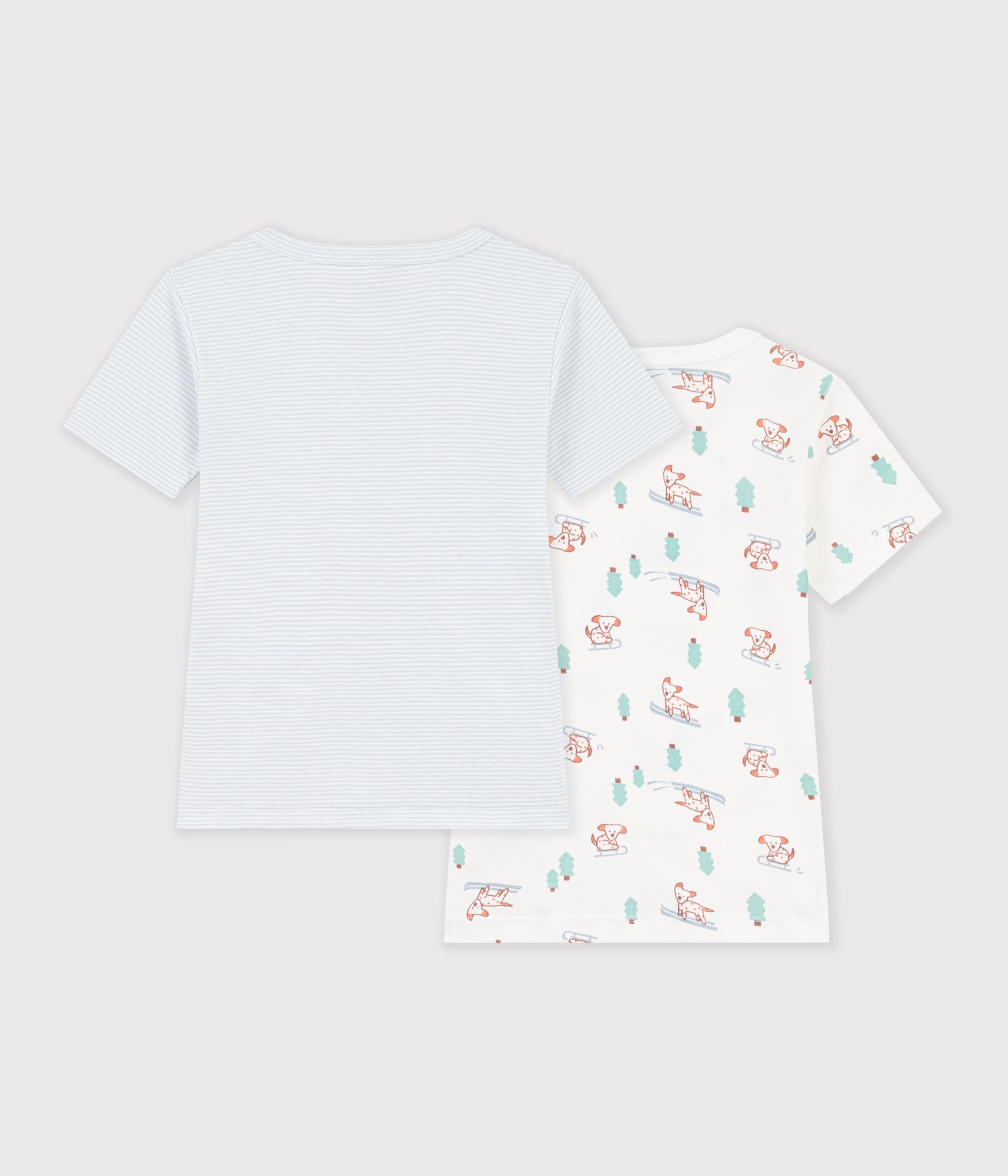 lot-de-tee-shirts-enfant-en-coton-manches-courtes-imprimé-chiens