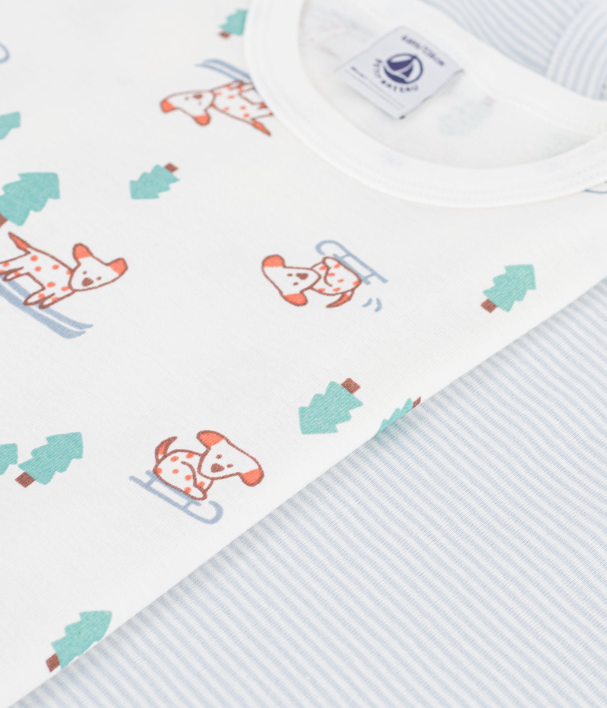 lot-de-tee-shirts-enfant-en-coton-manches-courtes-imprimé-chiens