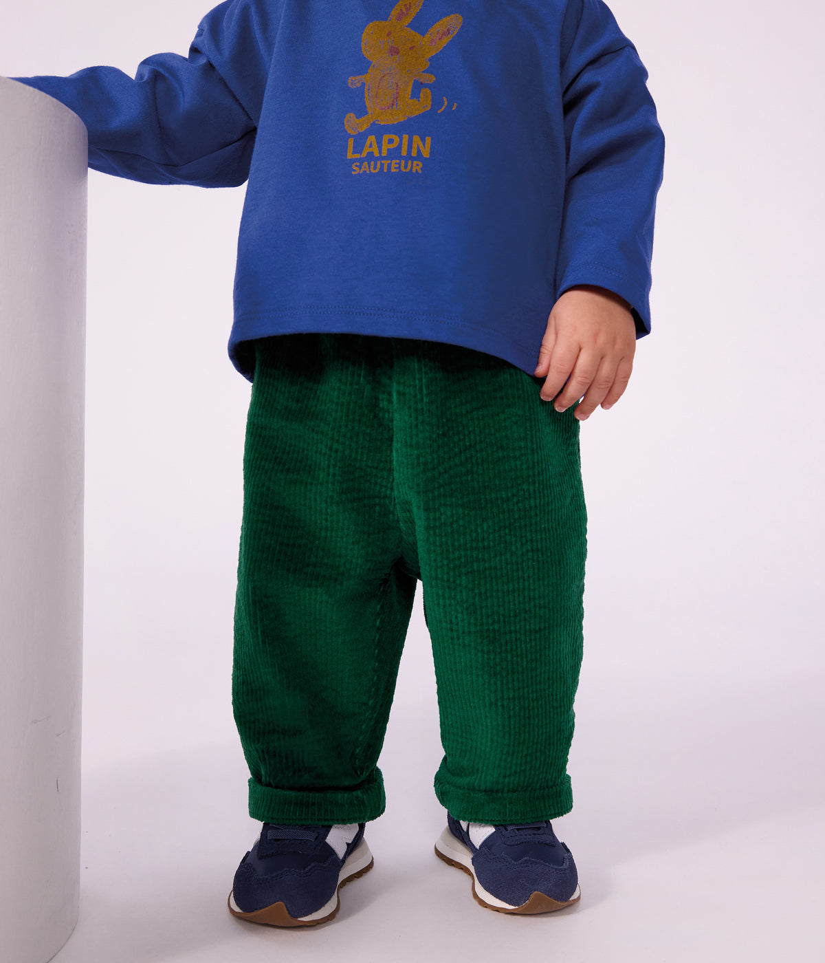 pantalon-bébé-en-velours-uni