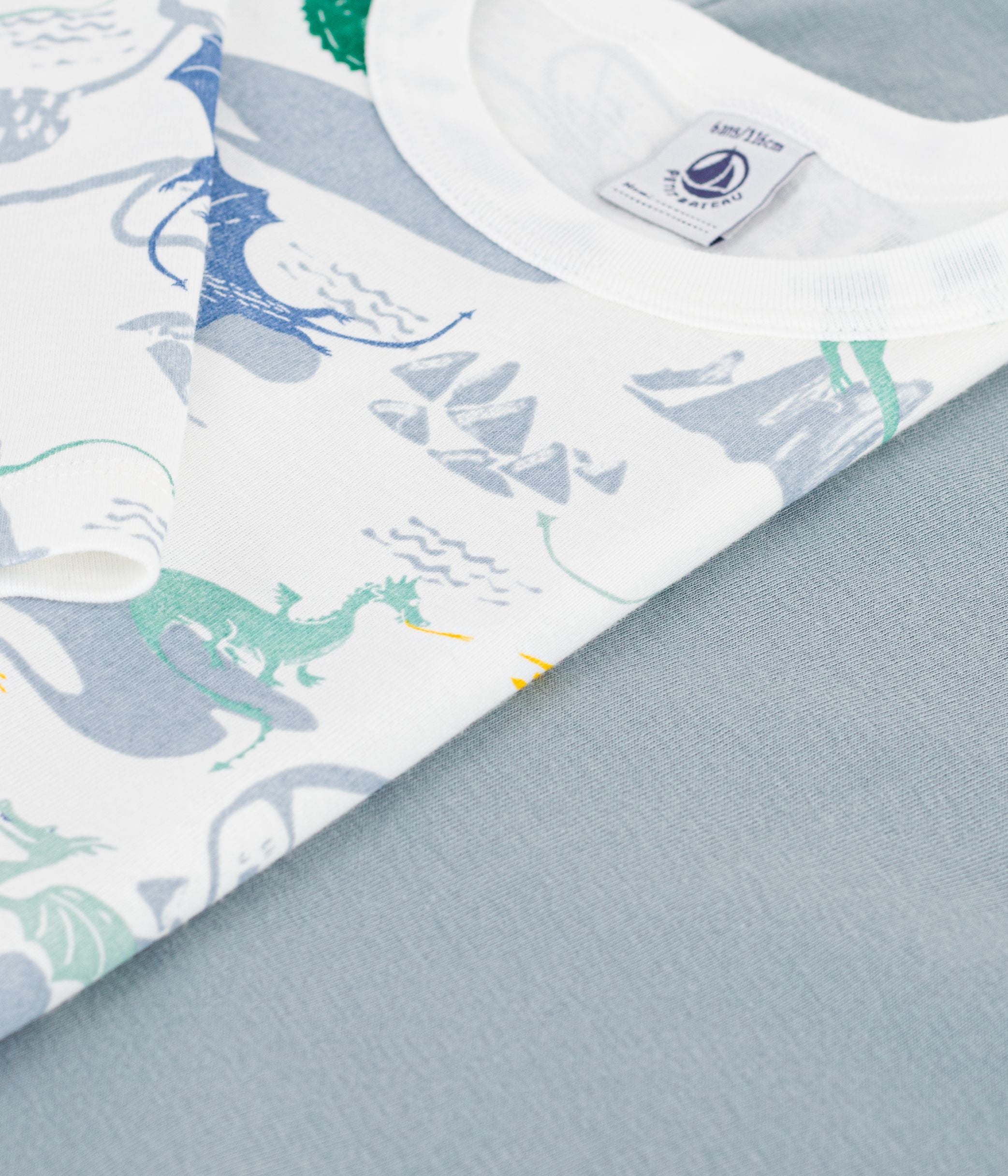 lot-de-tee-shirts-enfant-en-coton-manches-longues-imprimé-dragons