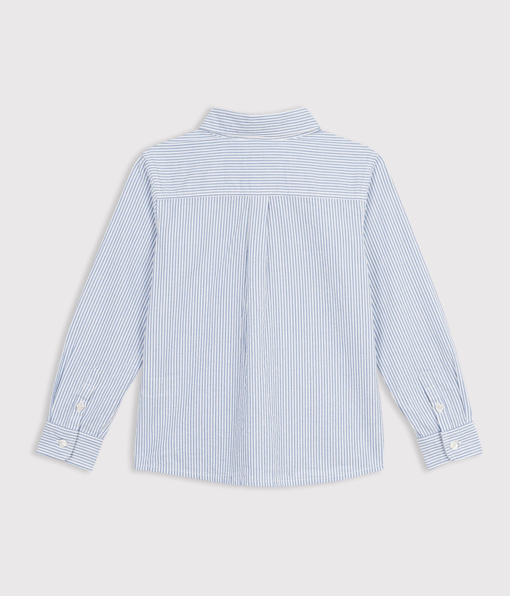 chemise-enfant-en-coton-à-rayures