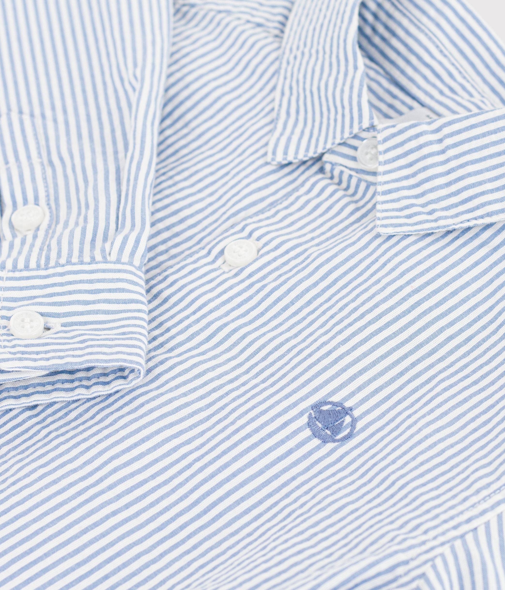 chemise-enfant-en-coton-à-rayures