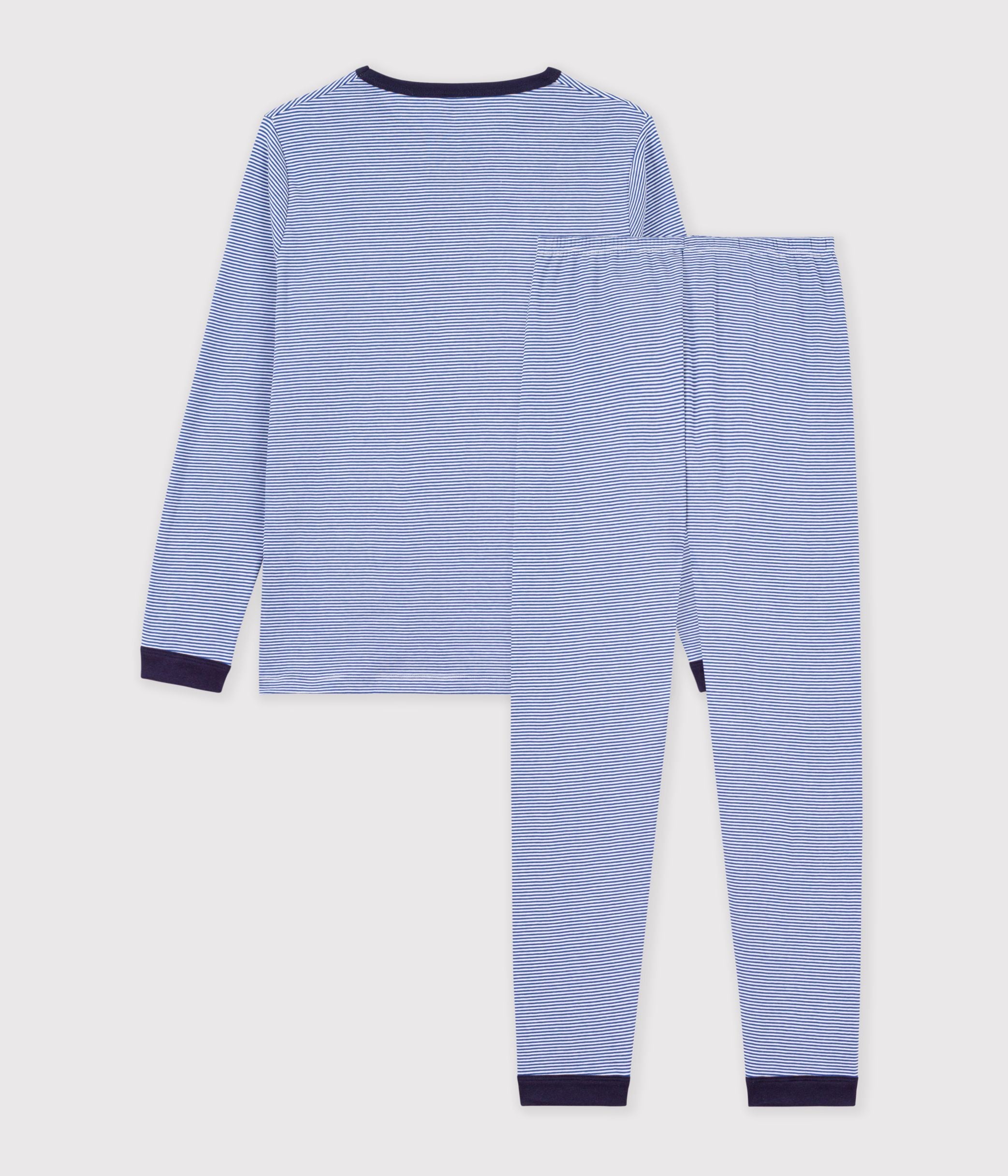 pyjama-enfant-en-coton-à-rayures