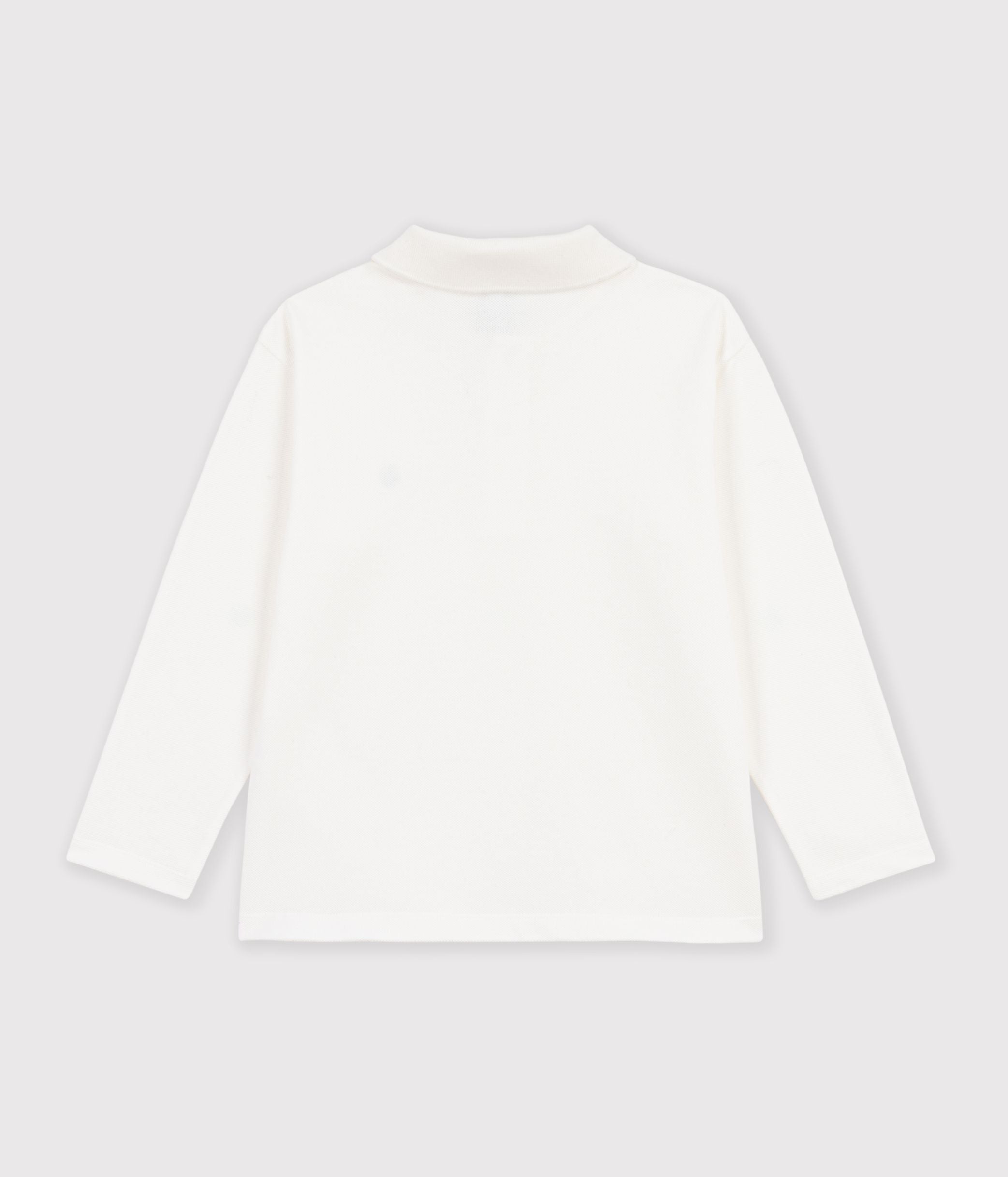 polo-enfant-en-coton-à-manche-longues-uni