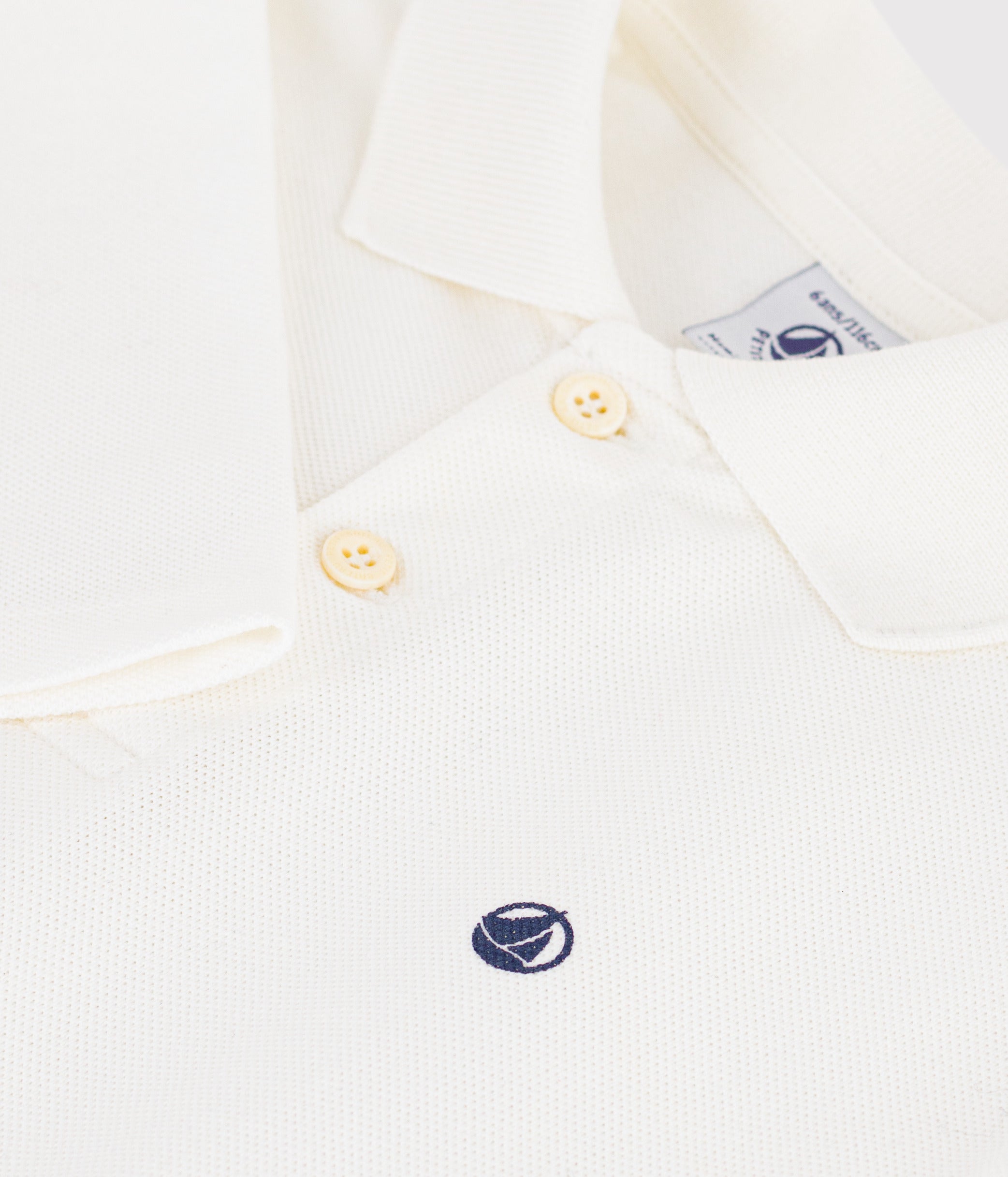 polo-enfant-en-coton-à-manche-longues-uni