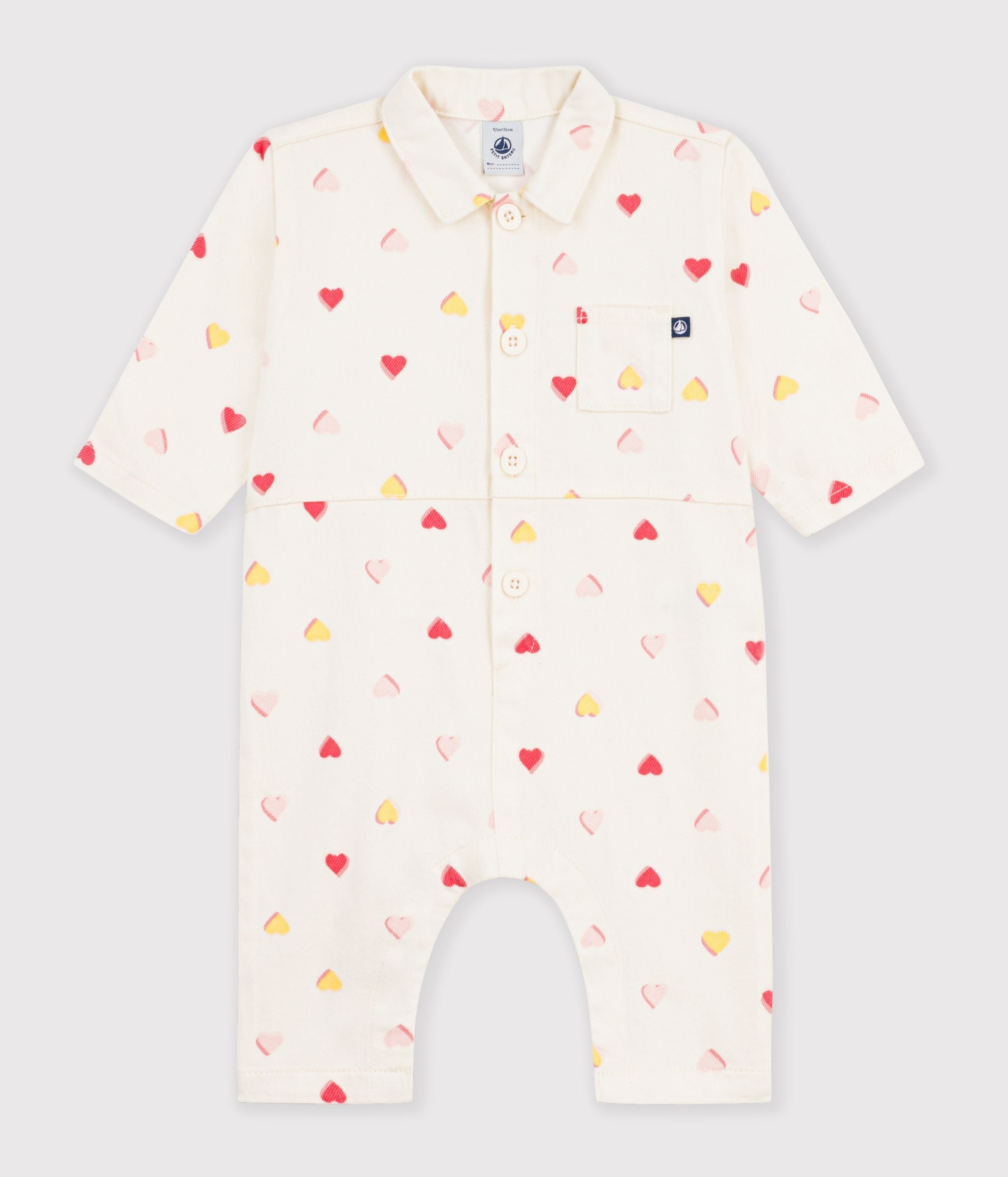 combinaison-longue-bébé-en-coton-imprimé-coeurs