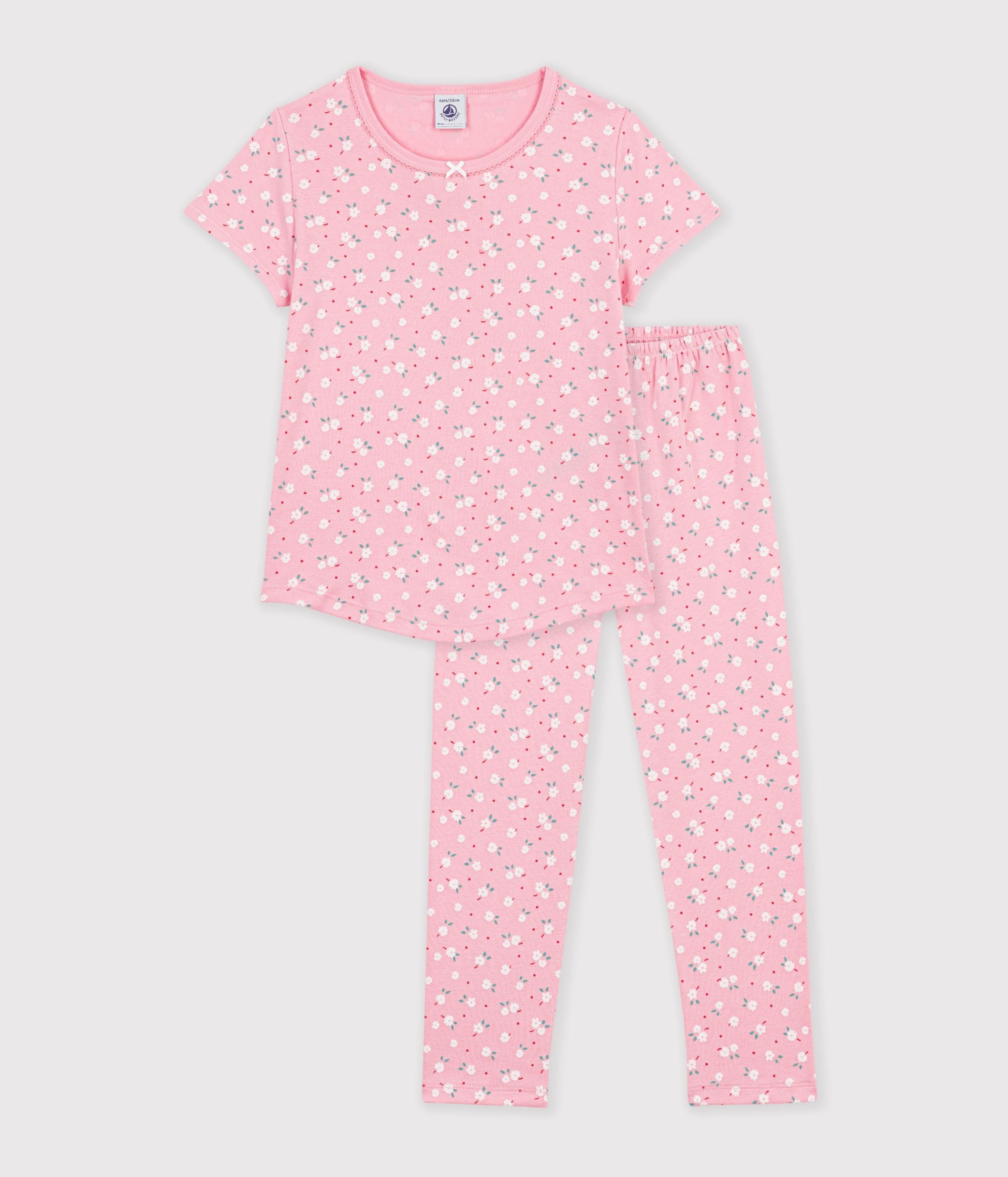 pyjama-enfant-en-coton-manches-courtes-jambes-longues-imprimé