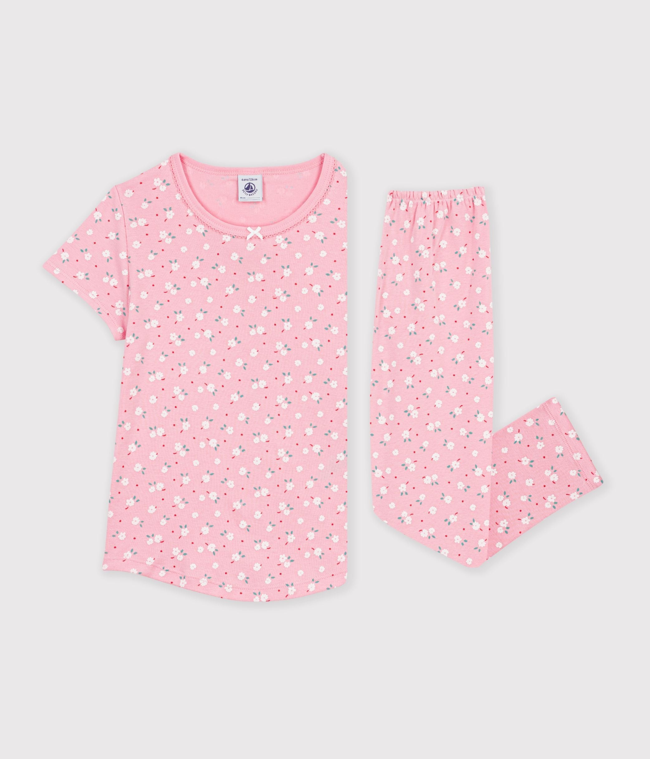 pyjama-enfant-en-coton-manches-courtes-jambes-longues-imprimé