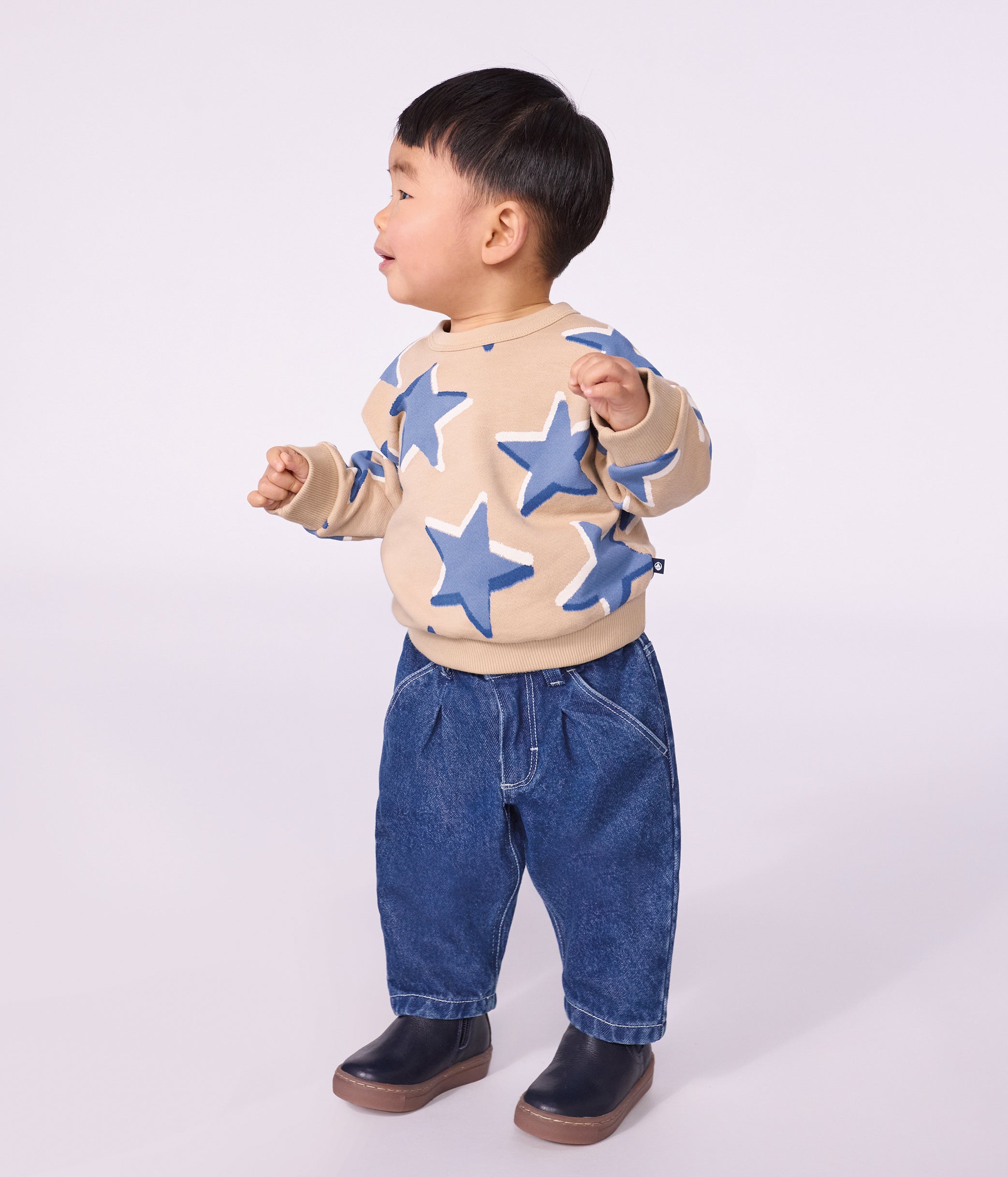 sweatshirt-bébé-en-coton-imprimé-coeurs