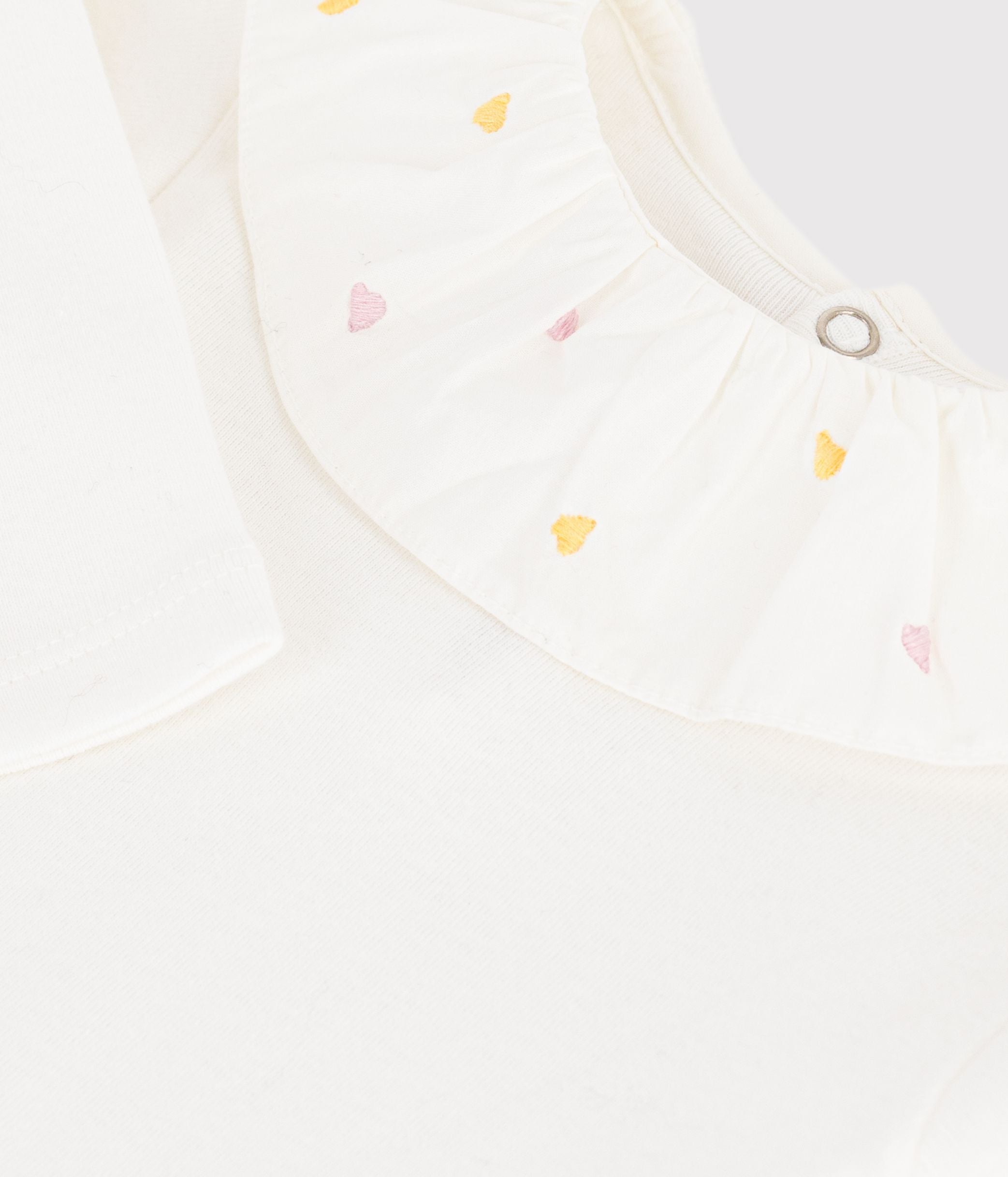 body-bébé-en-coton-uni-à-col-brodé