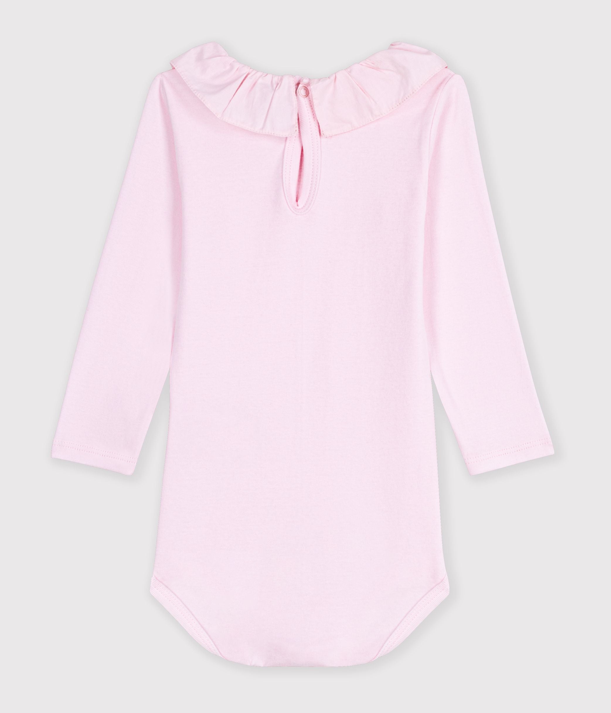 body-bébé-en-coton-uni-à-col