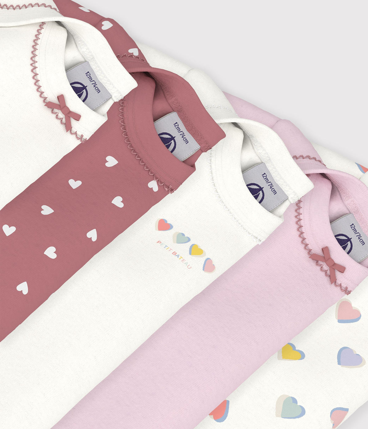 lot-de-bodies-manches-longues-en-coton-imprimé-cœurs-bébé