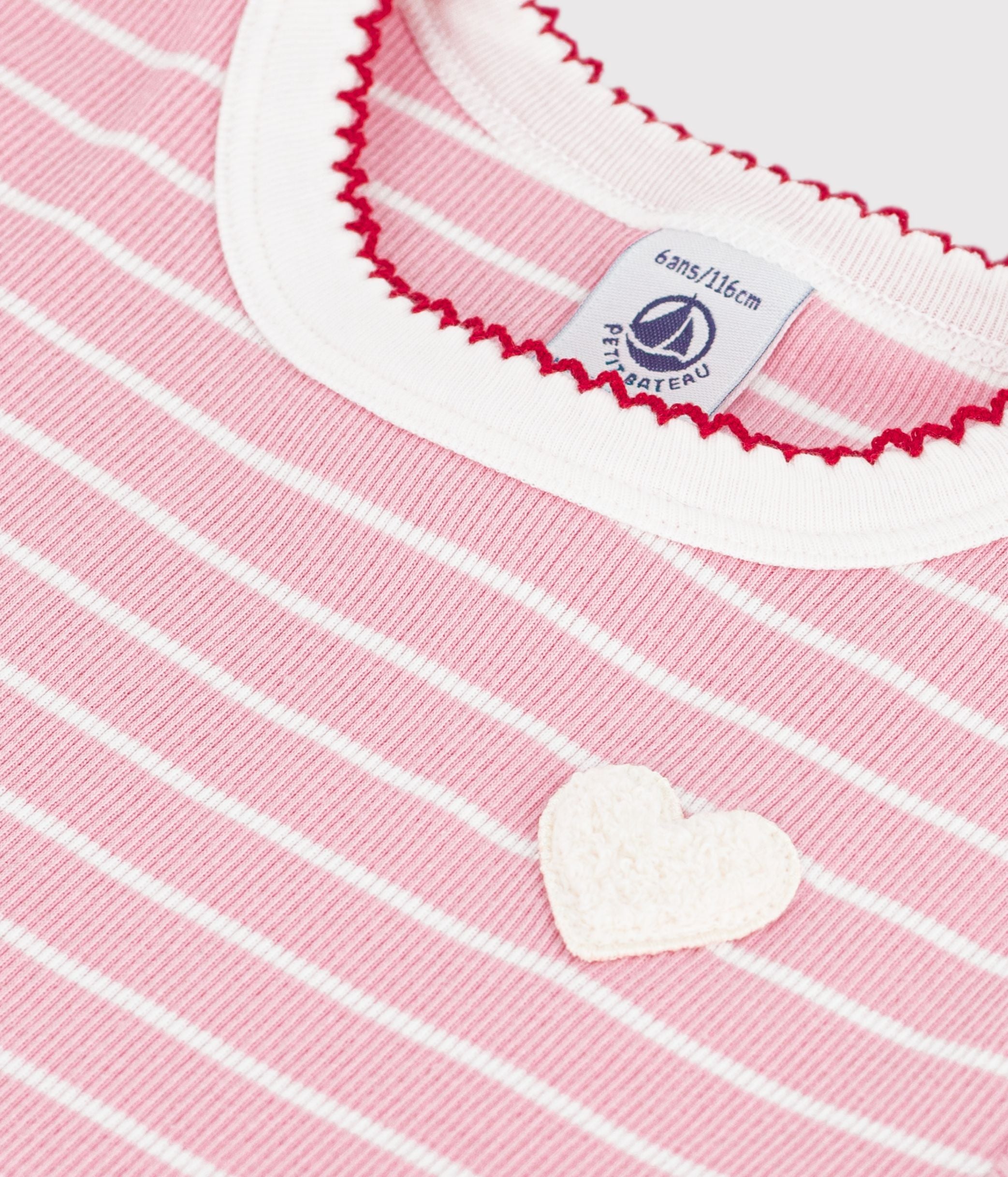 robe-enfant-en-coton-manches-courtes-à-rayures