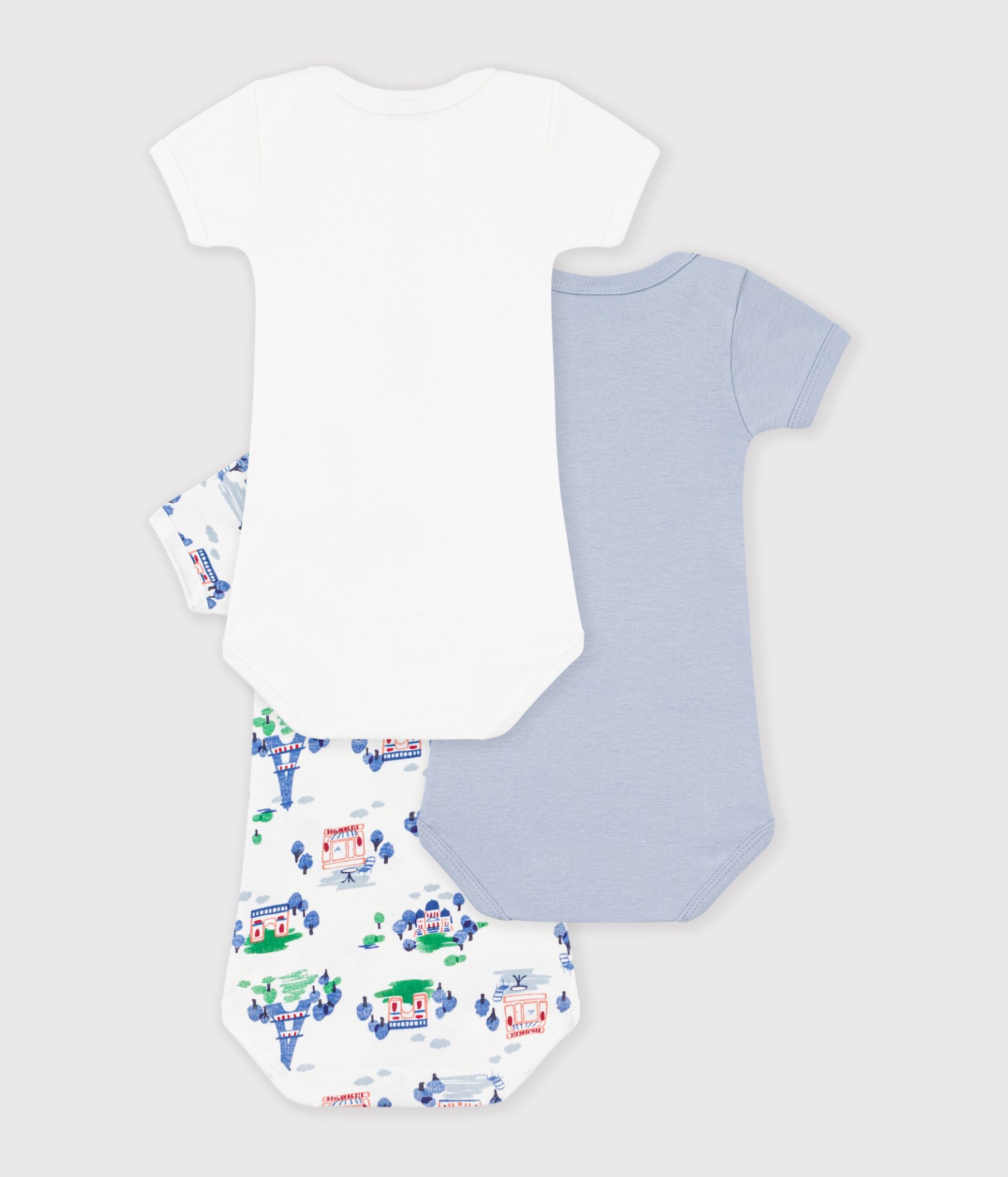 lot-de-bodies-manches-courtes-en-coton-imprimé-étoiles-bébé