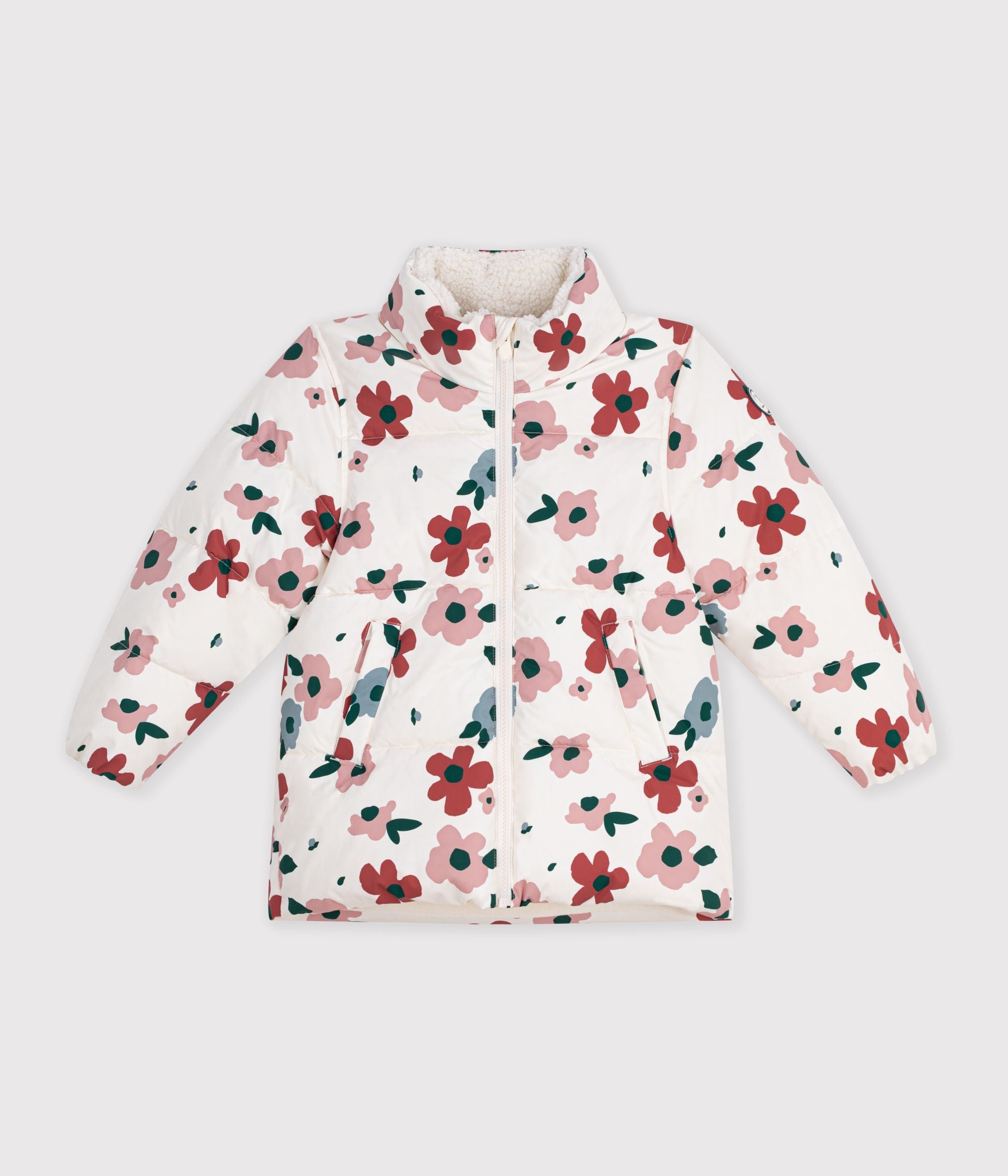 doudoune-enfant-à-fleurs
