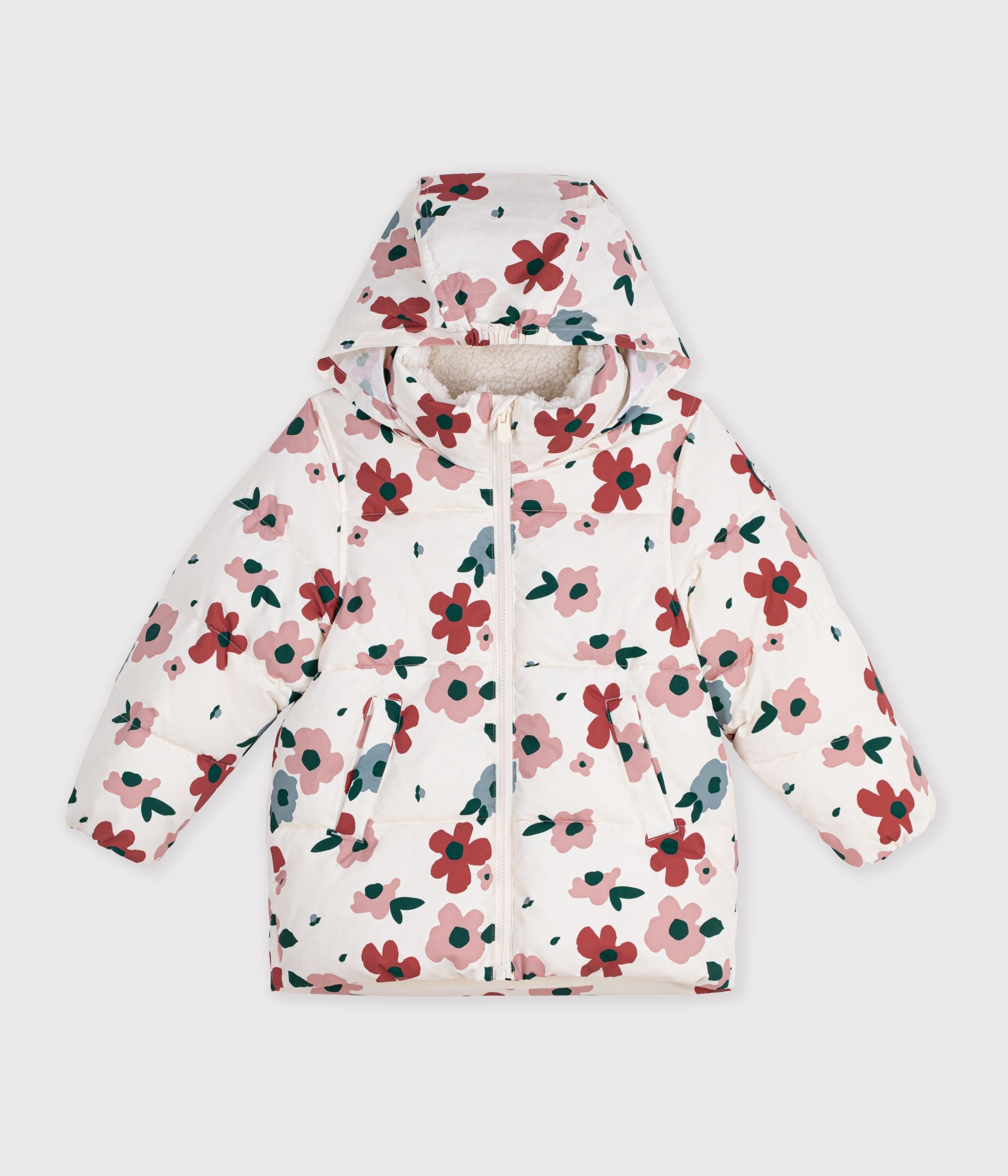 doudoune-enfant-à-fleurs