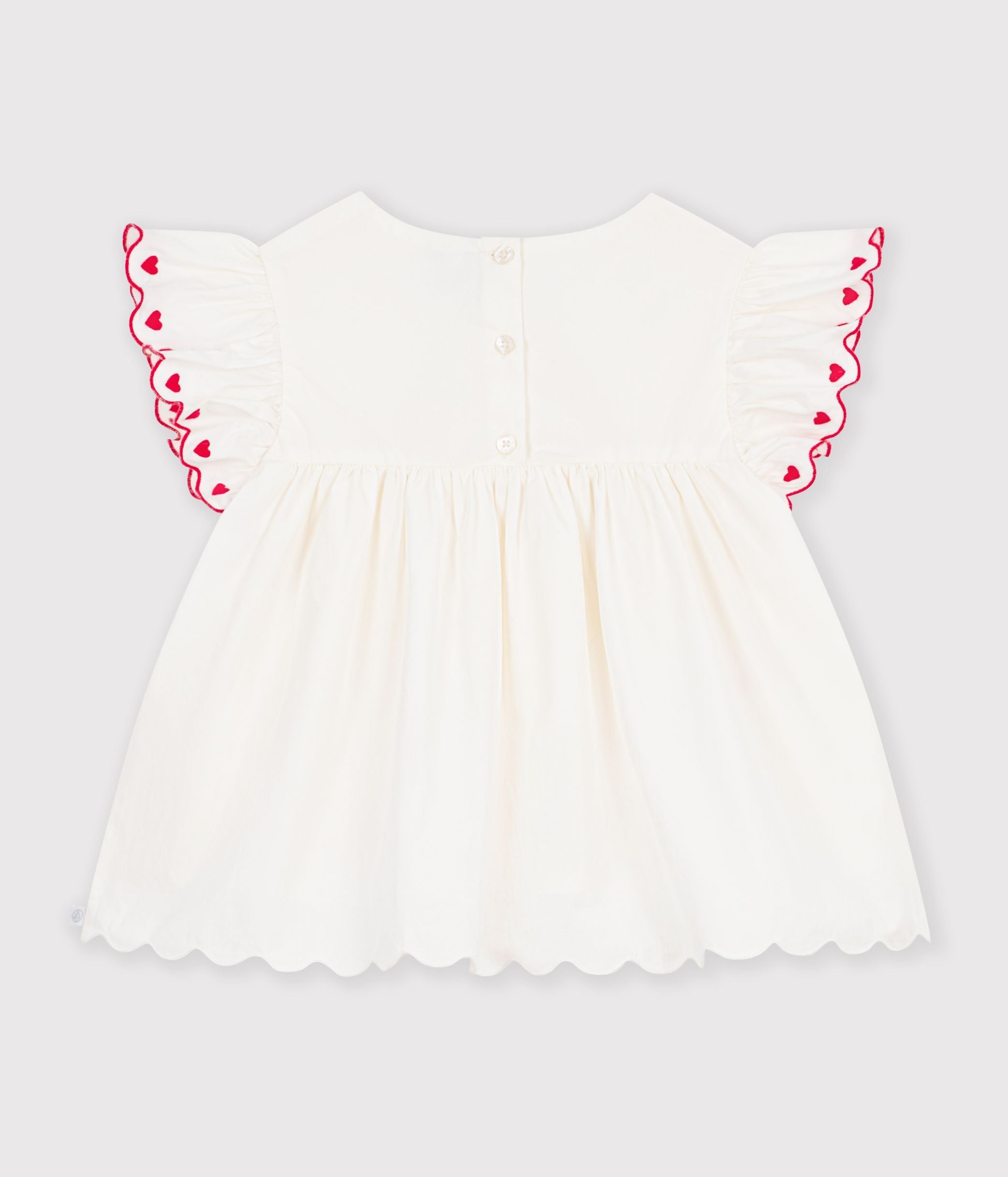 blouse-enfant-en-coton-manches-courtes-unie