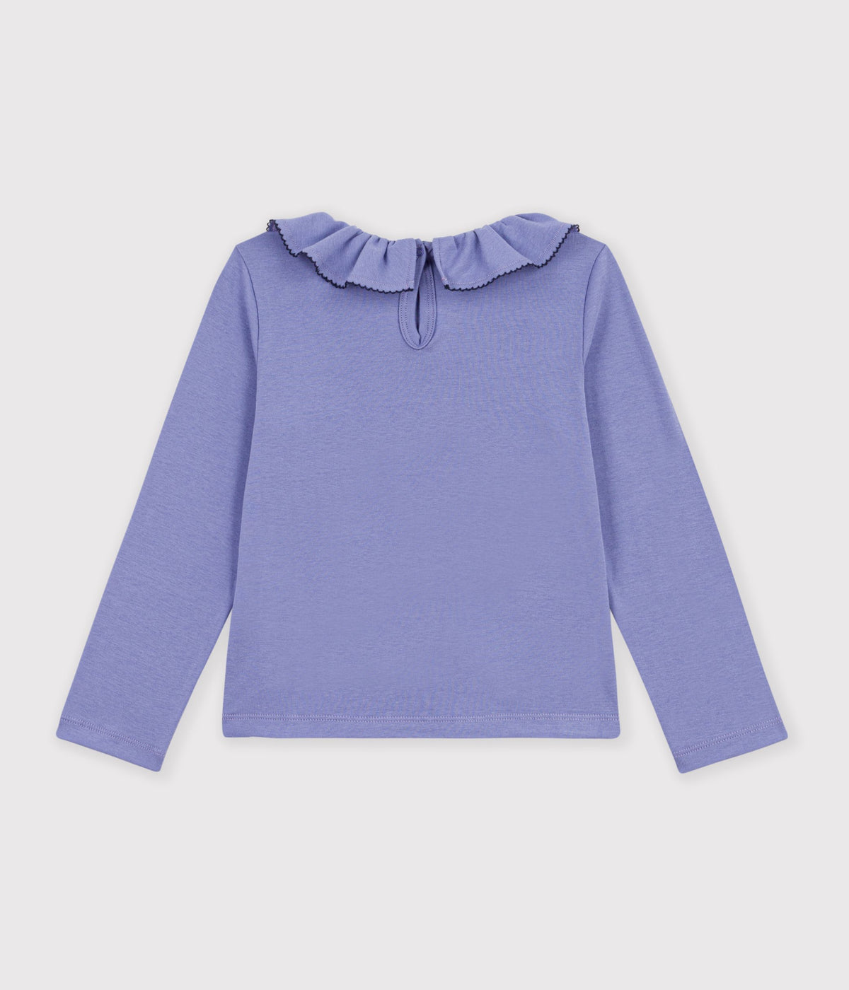 tee-shirt-à-col-enfant-manches-longues-uni