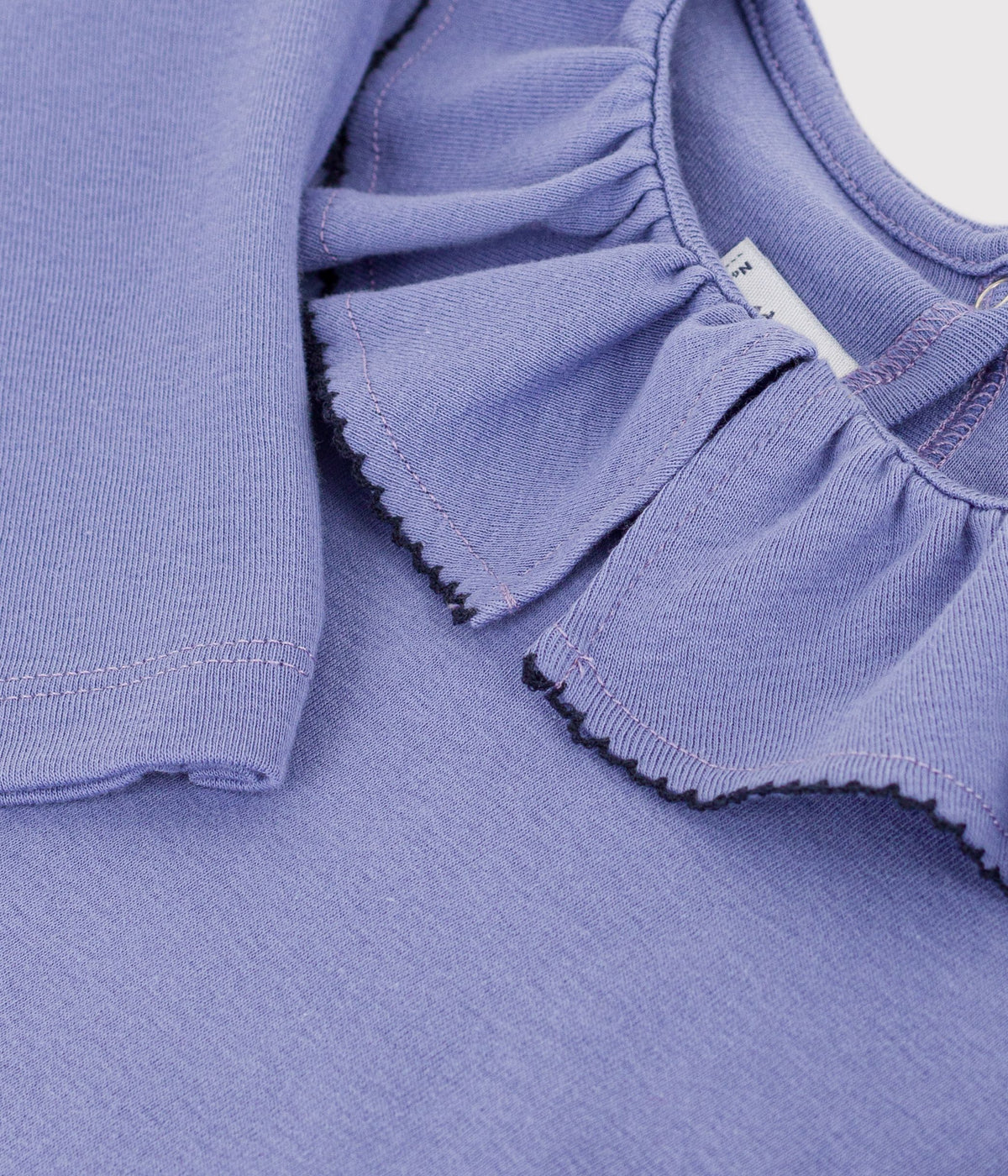 tee-shirt-à-col-enfant-manches-longues-uni